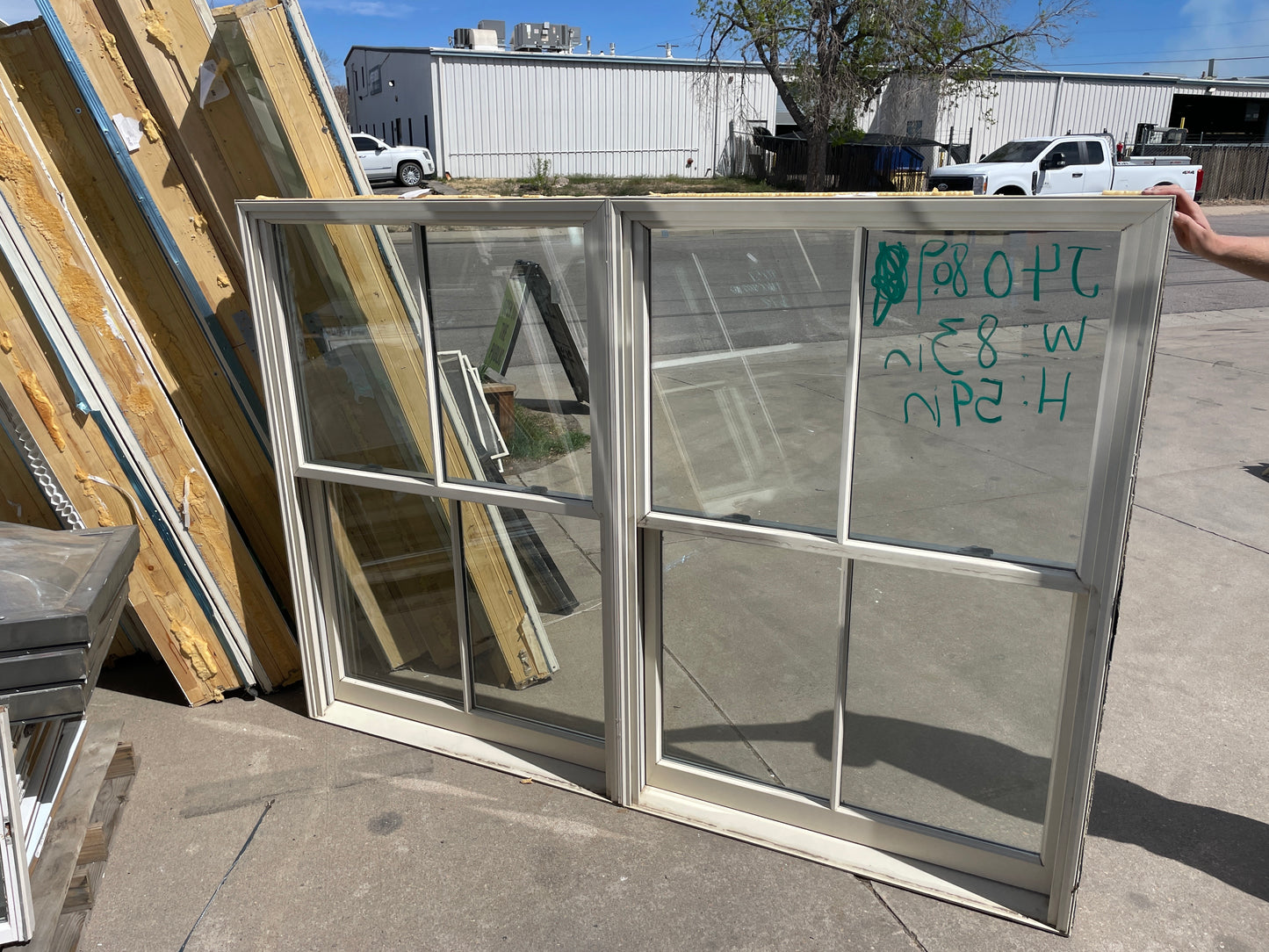 83x59 Pella Wood Double Hung Window Set [#J408.09]