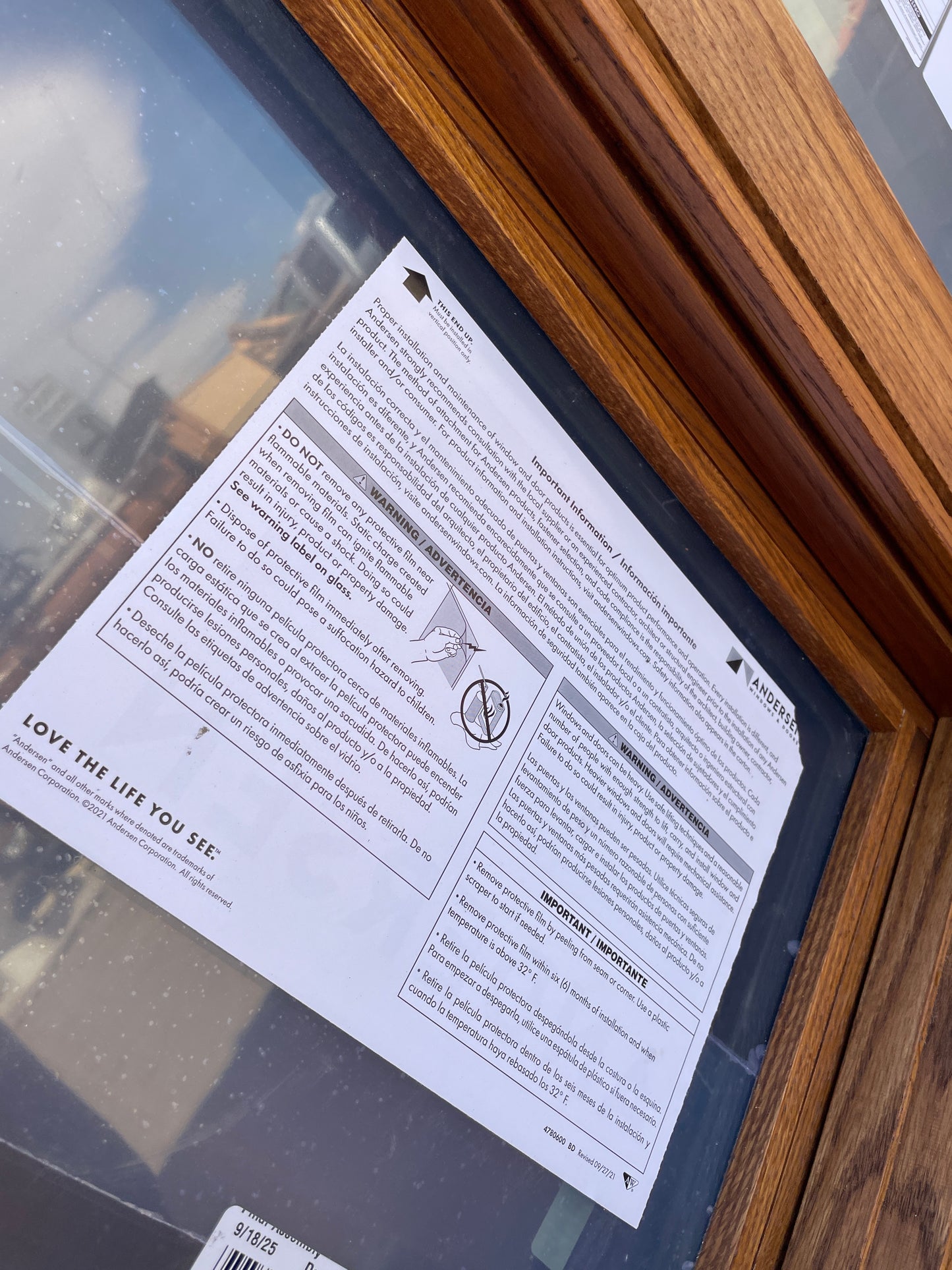 67x136/107 Andersen Angled Casement Window [#J408.11]