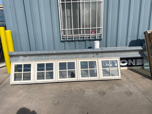 109x21 Wood Fixed Multi-Lite Window [#J408.12]