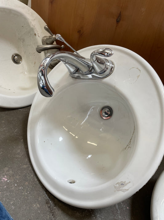 Kohler Drop-In Bathroom Sink, White [#J41.07]