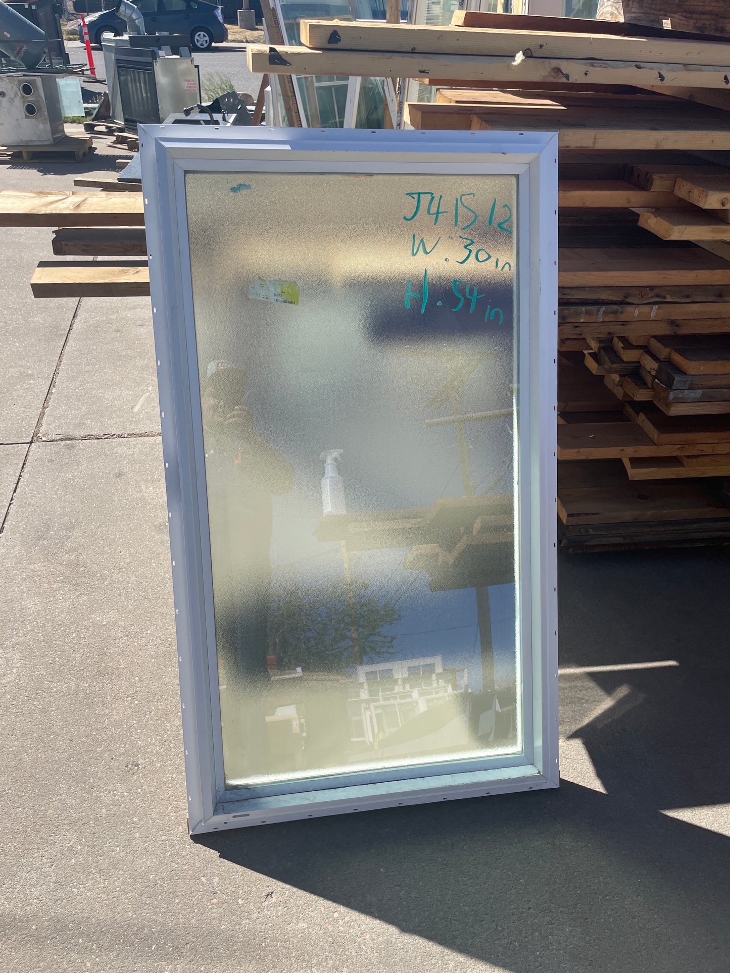 32x54 Frosted Glass Fixed Vinyl Window [#J415.12]