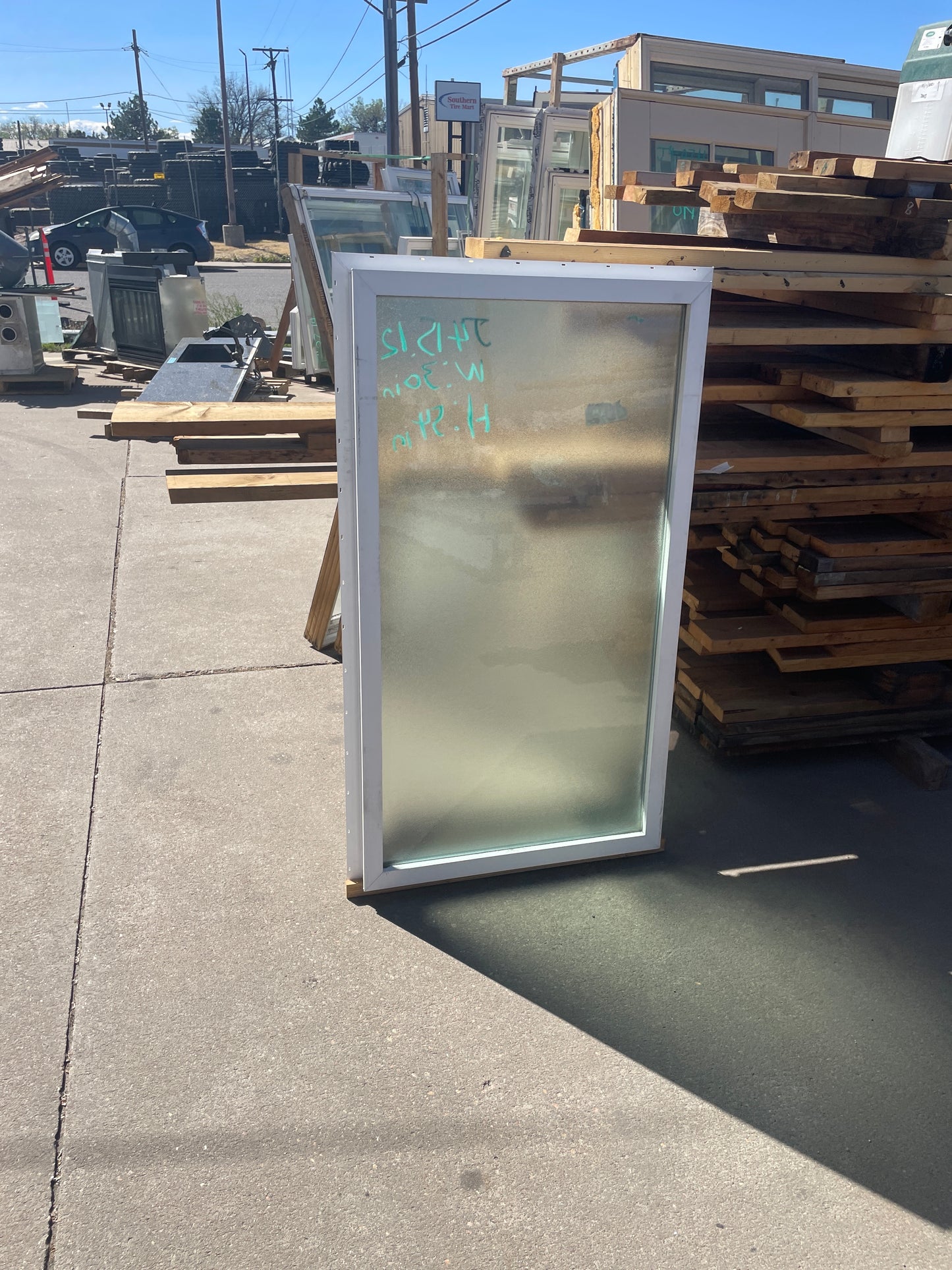 32x54 Frosted Glass Fixed Vinyl Window [#J415.12]