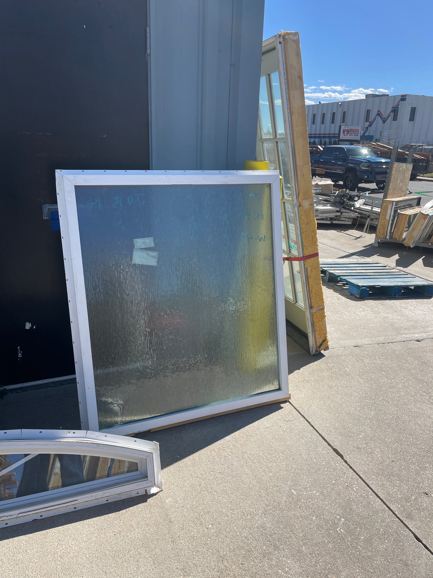 47x53 Frosted Glass Fixed Vinyl Window [#J415.14]