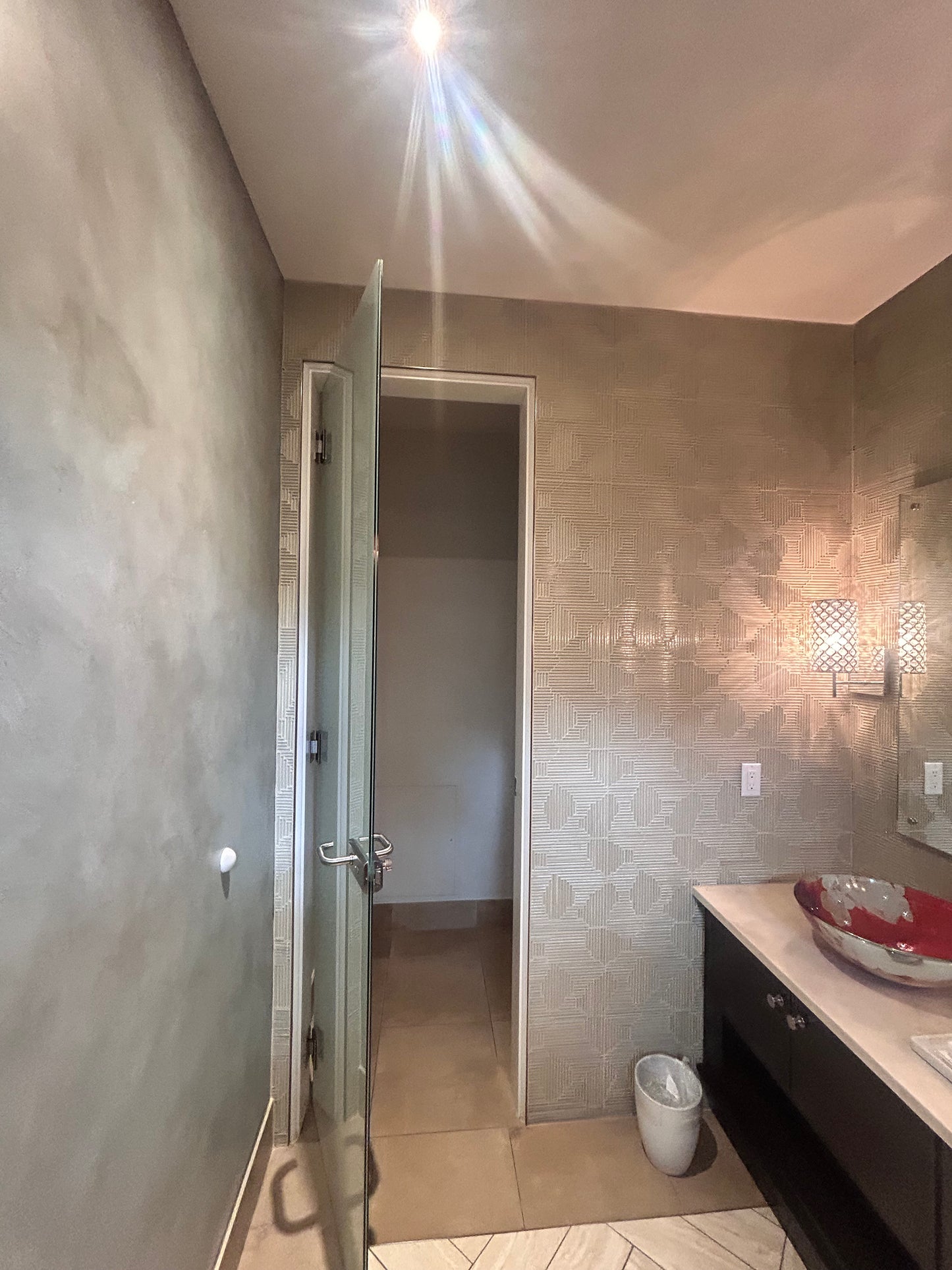 Frosted Glass Interior Door with Stainless Hardware [809.61]