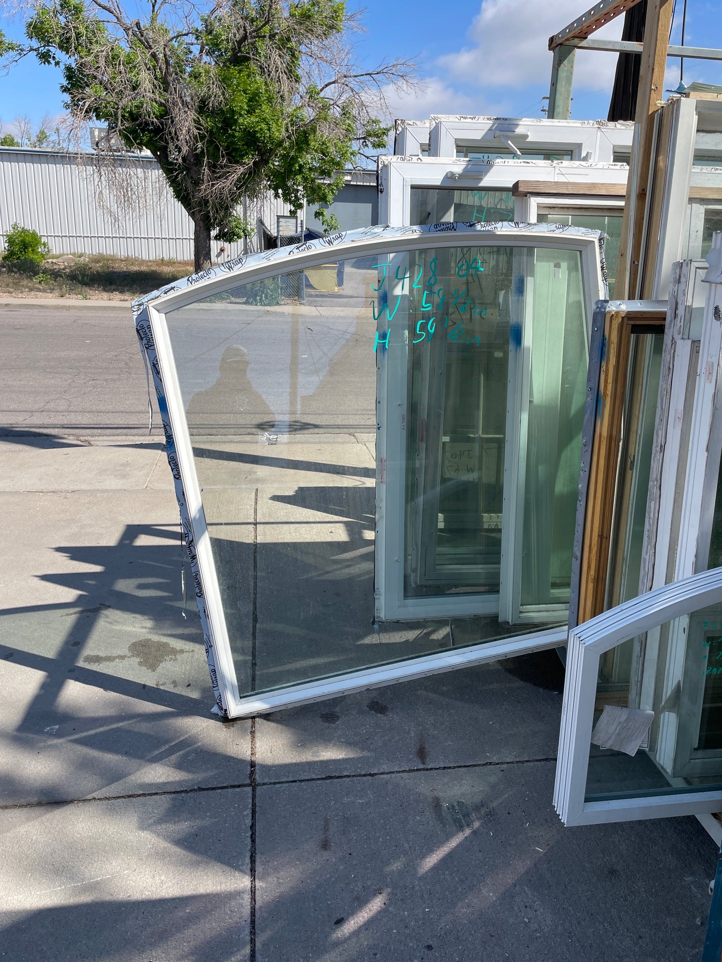 59.5x59.5 Arched Fixed Vinyl Window [#J428.04]