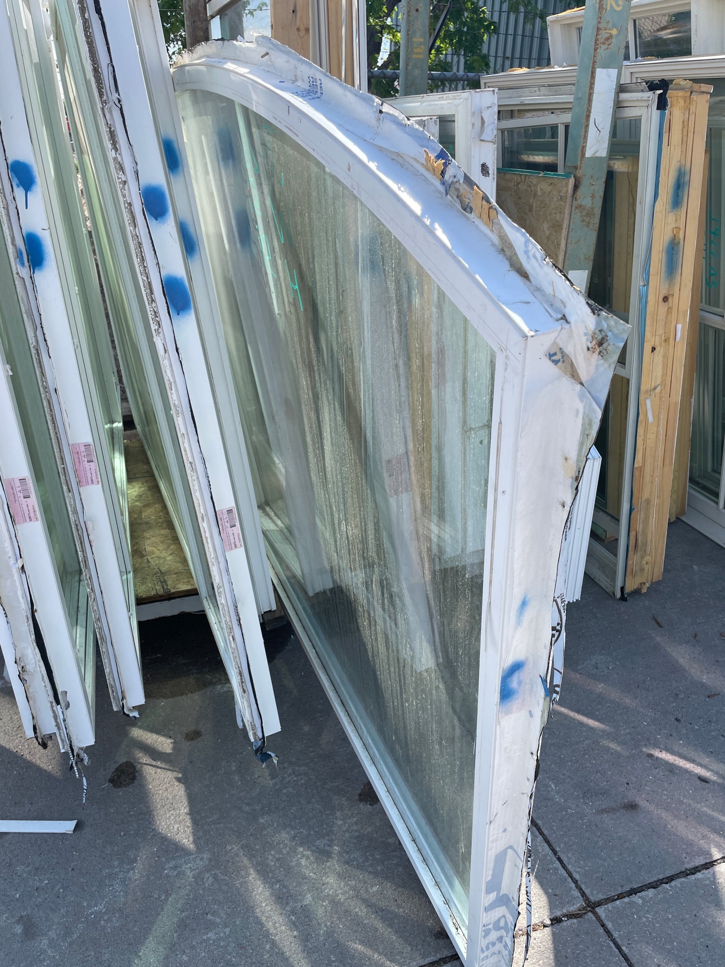 59.5x59.5 Arched Fixed Vinyl Window [#J428.04]