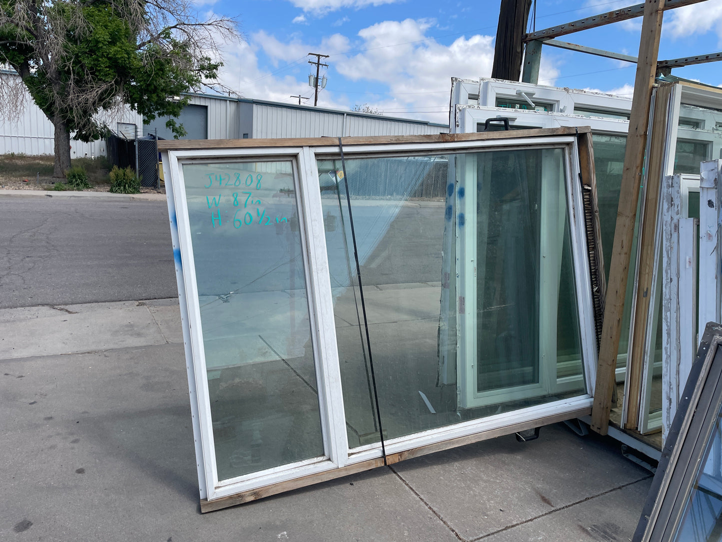 87x60.5 Vinyl Fixed Window Unit [#J428.08]