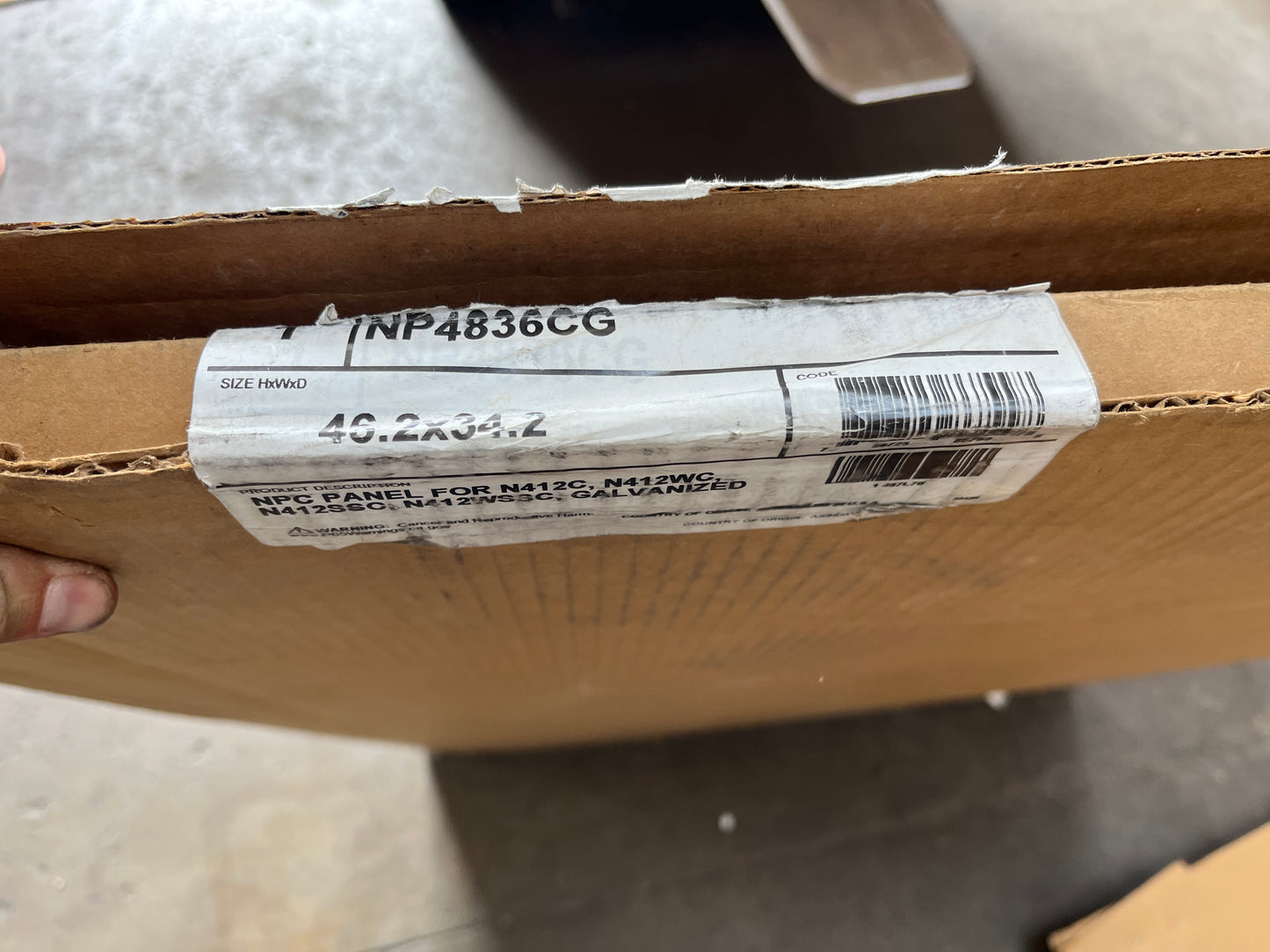 Wiegmann N1 Extra Large Electrical Enclosure Cabinet with Panel [809.41]