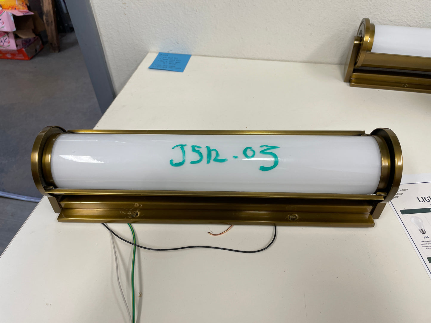 Modern Brass Cylinder Vanity Light [#J512.03]