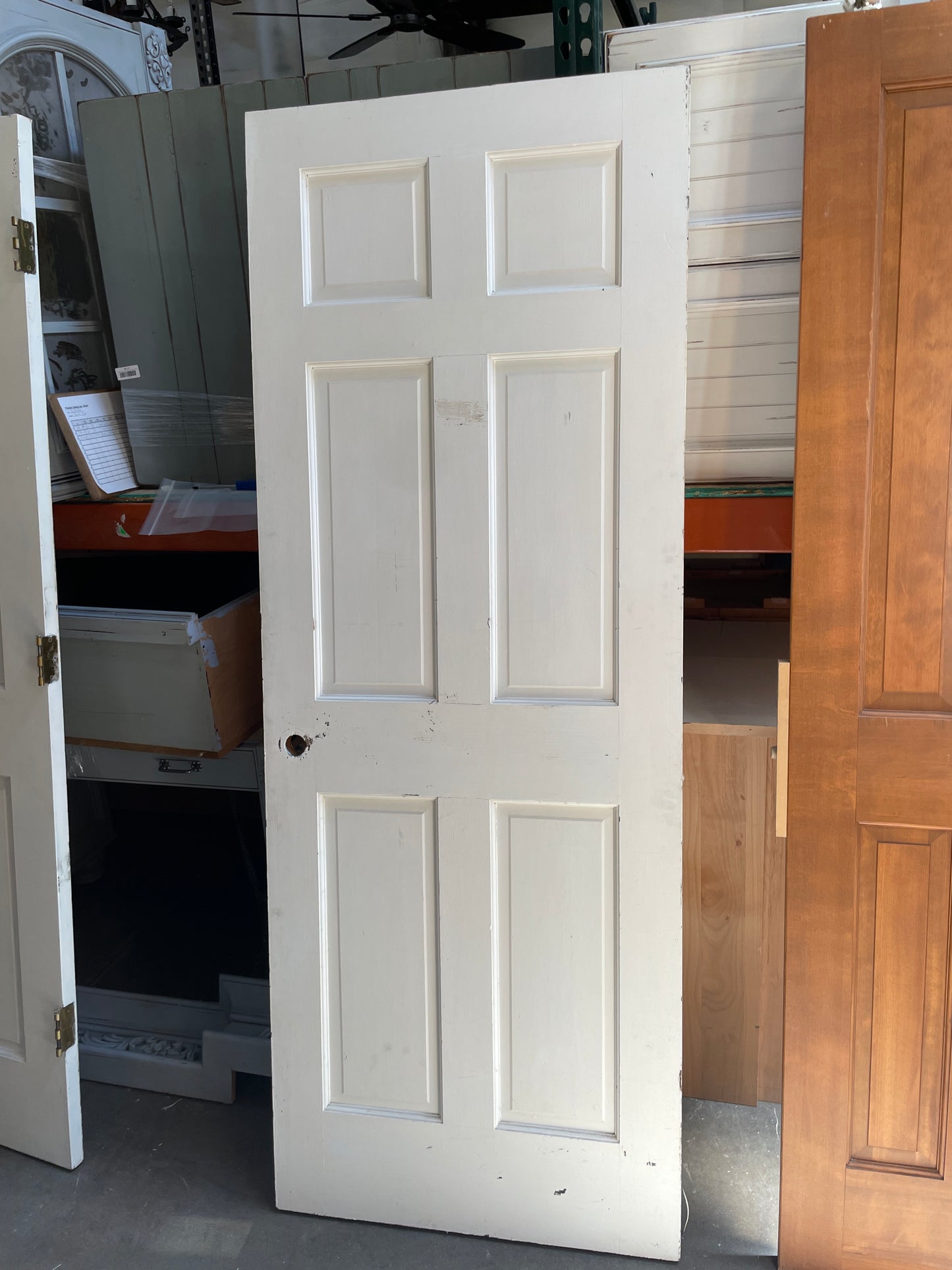 30x79.5 RHS Interior Hollow 6 Panel Slab, White [#J512.06]