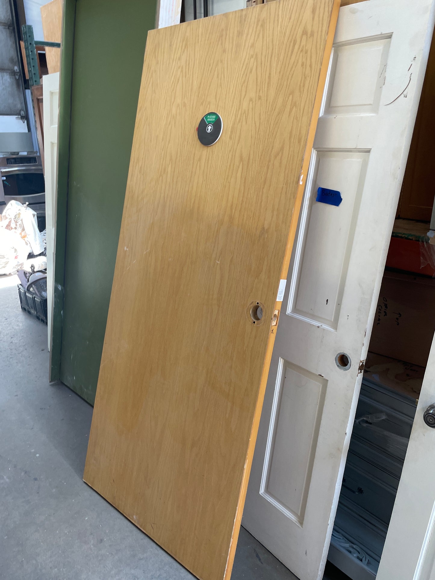 36x83.5 LHS Interior Solid Flush Slab, Wood [#J512.07]