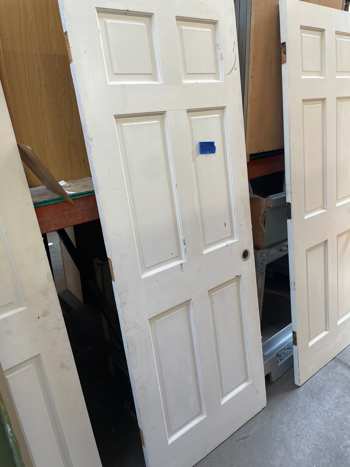 30x79.5 LHS Interior Solid 6 Panel Slab, White [#J512.09]