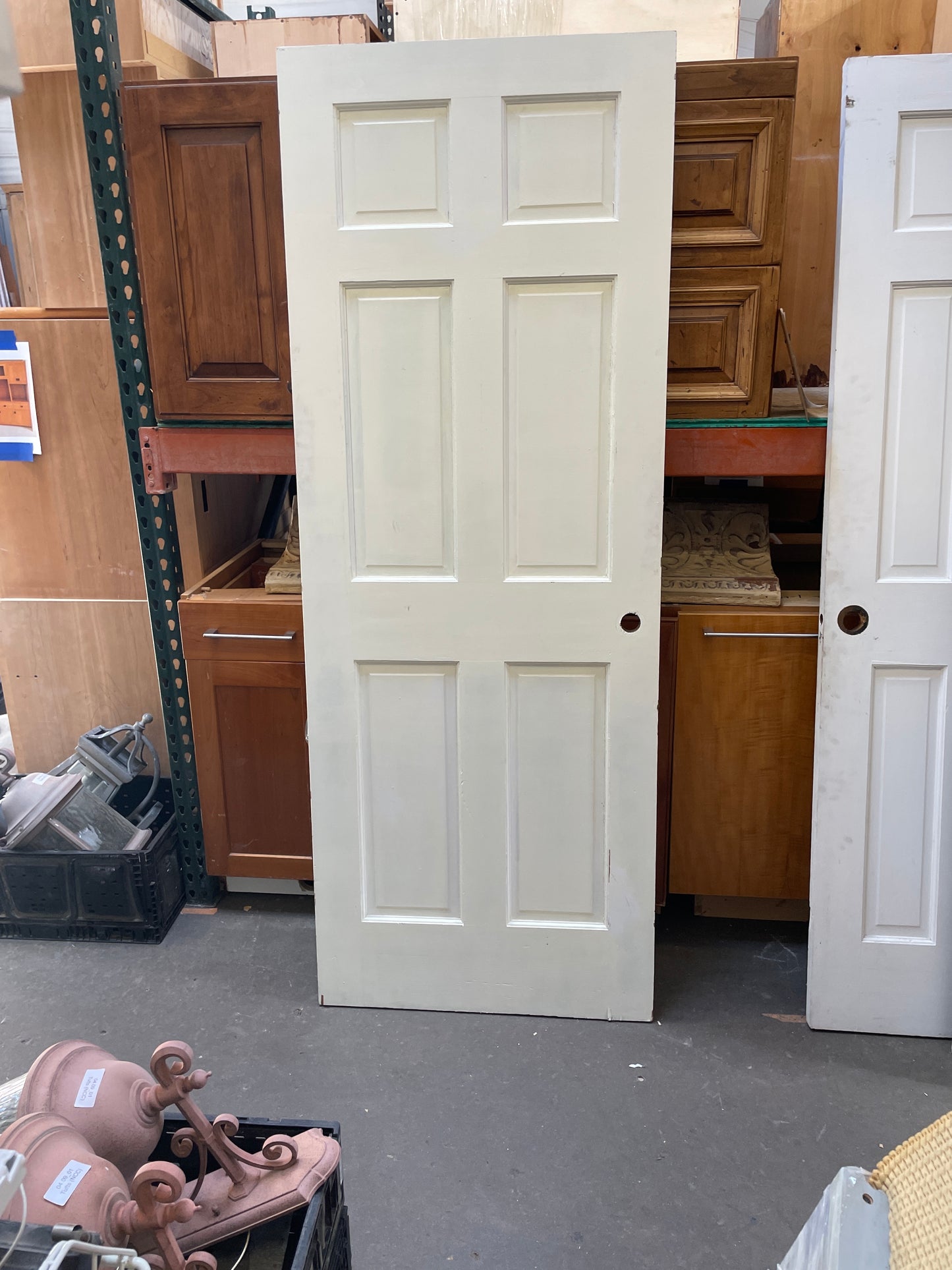 30x79 LHS Interior Solid 6 Panel Slab, White [#J512.11]