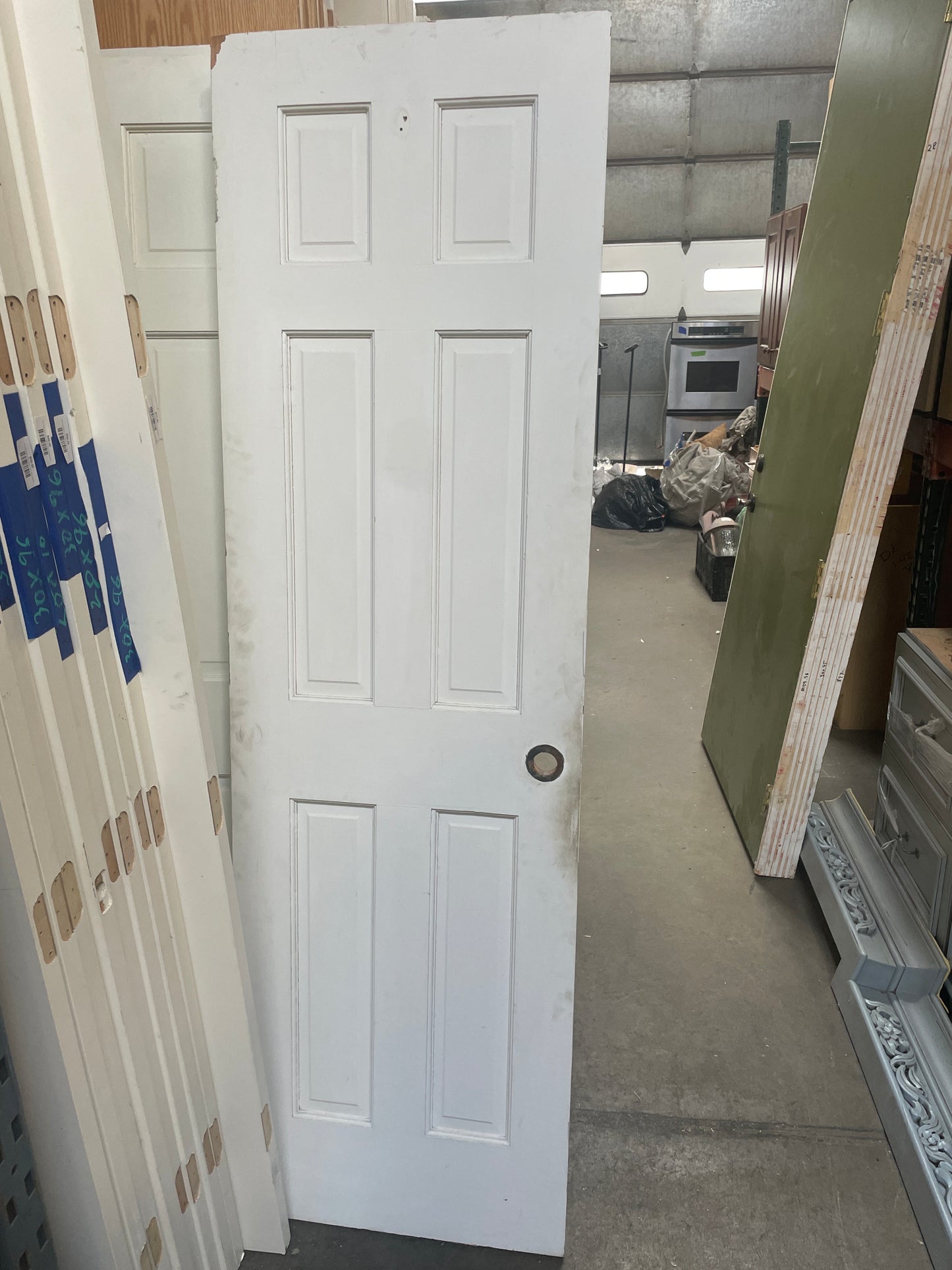 24x79 RHS Interior Solid 6 Panel Slab, White [#J512.12]