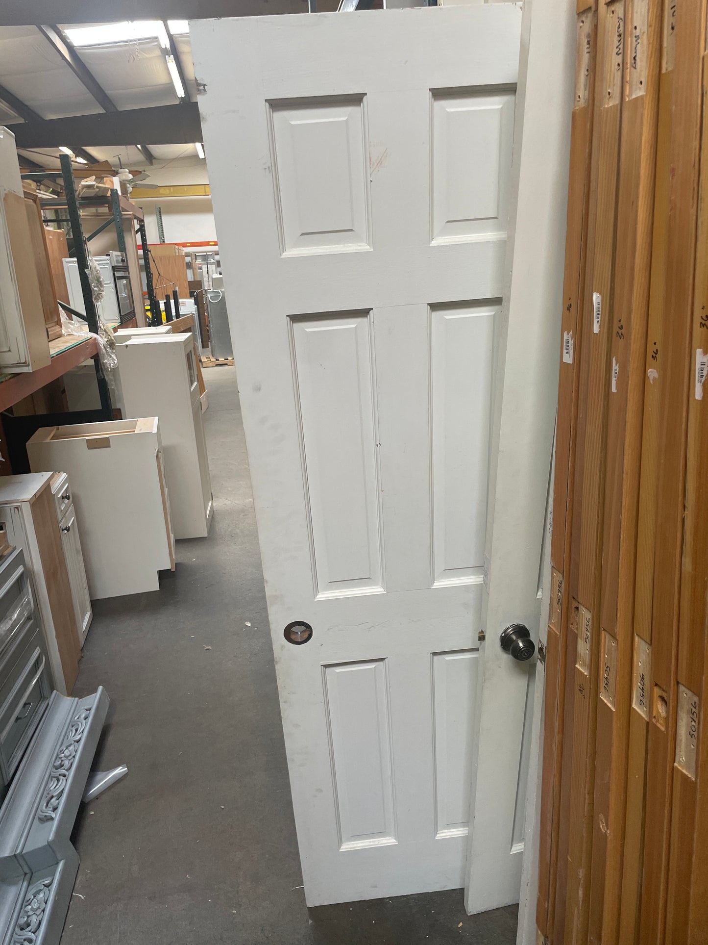 24x79 RHS Interior Solid 6 Panel Slab, White [#J512.12]