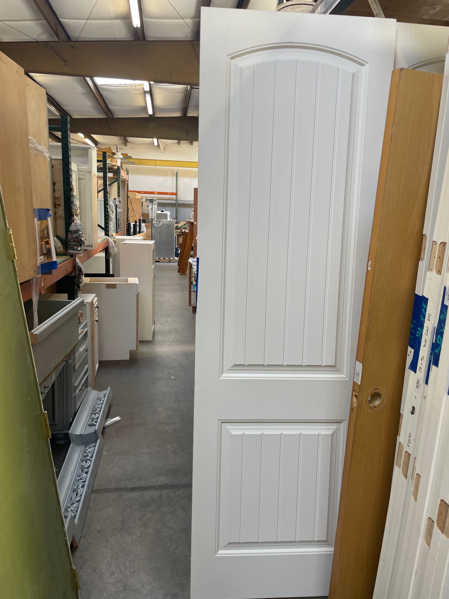 30x96 LHS Interior Solid 2 Panel Slab, White [#J513.01]