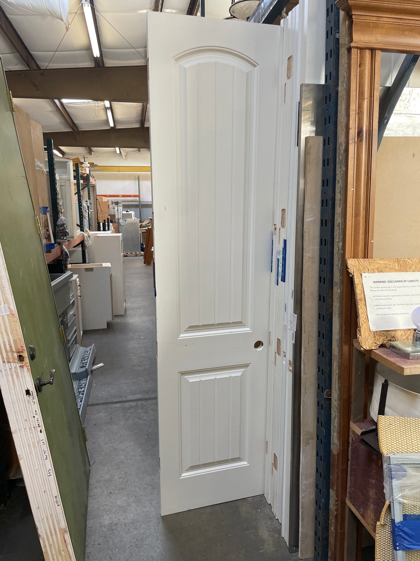 26x96 Interior Solid 2 Panel Slab Door, White [#J513.05]