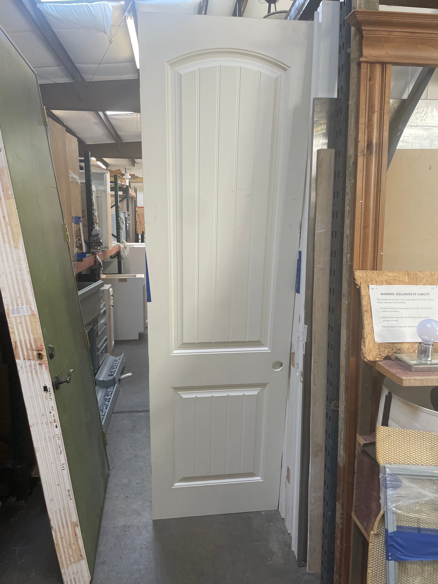 28x96 Interior Solid 2 Panel Slab Door, White [#J513.06]