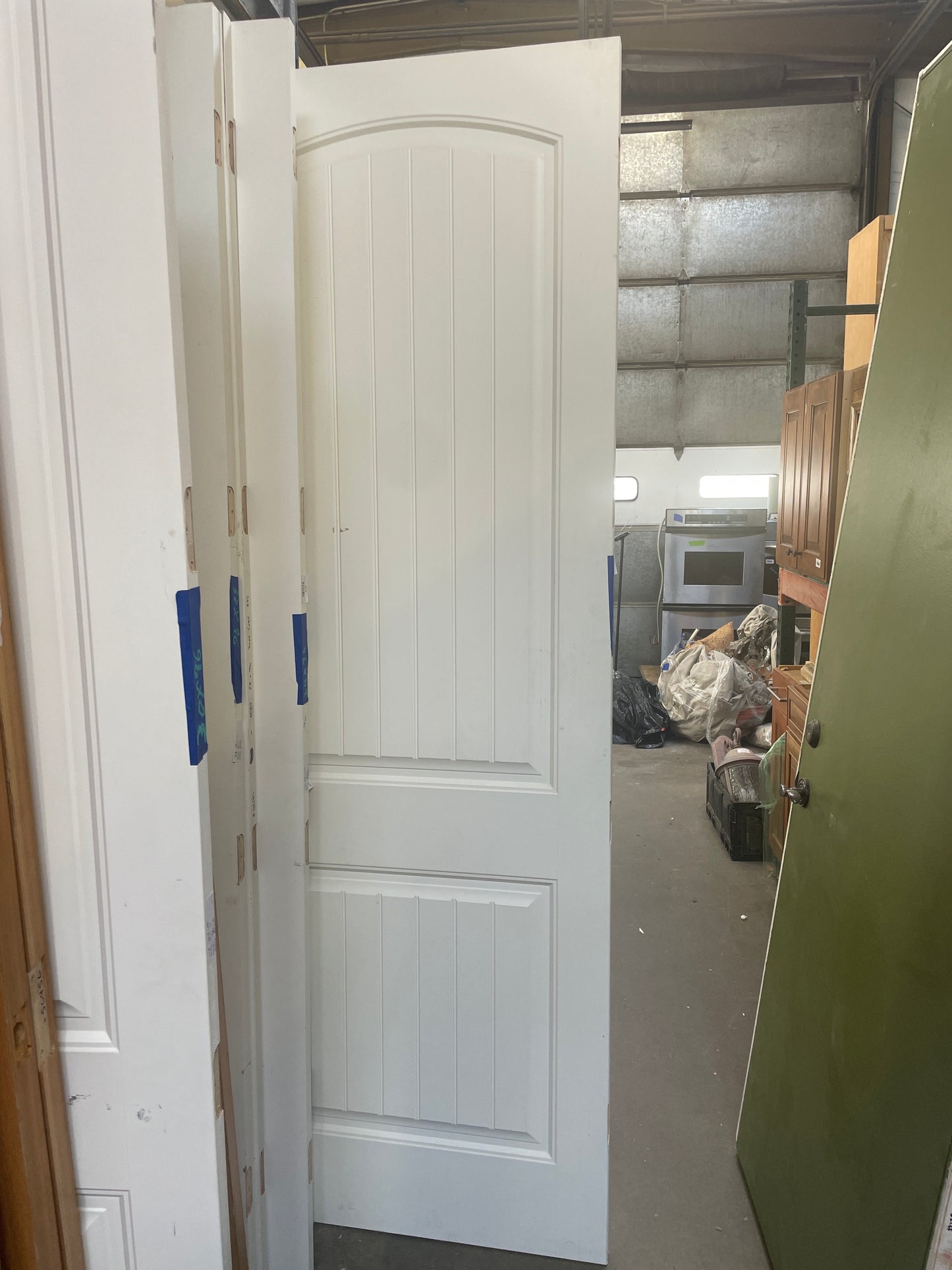 32x96 Interior Solid 2 Panel Slab Door, White [#J513.07]