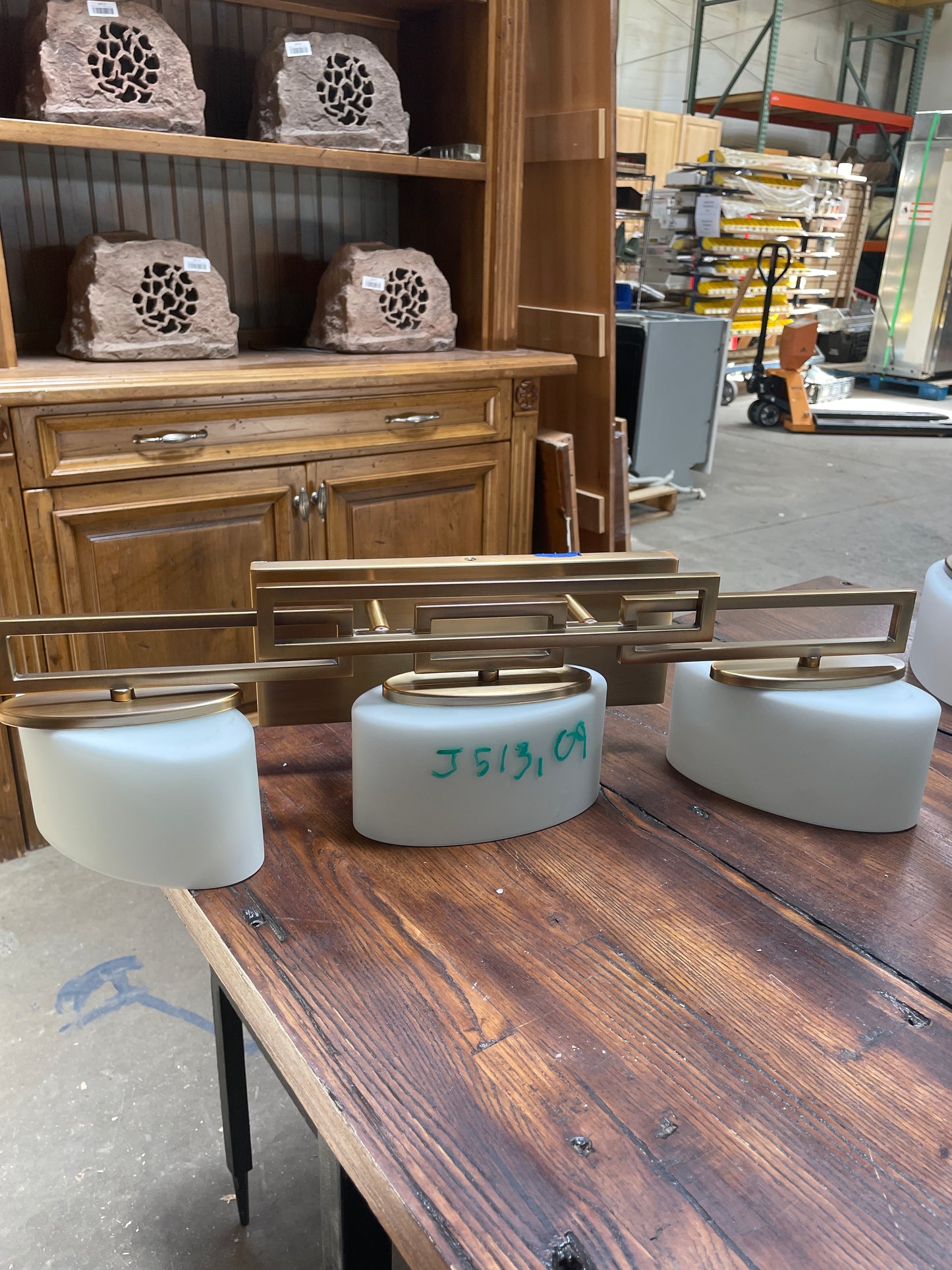 Modern Brass 3-Light Vanity Light [#J513.09]