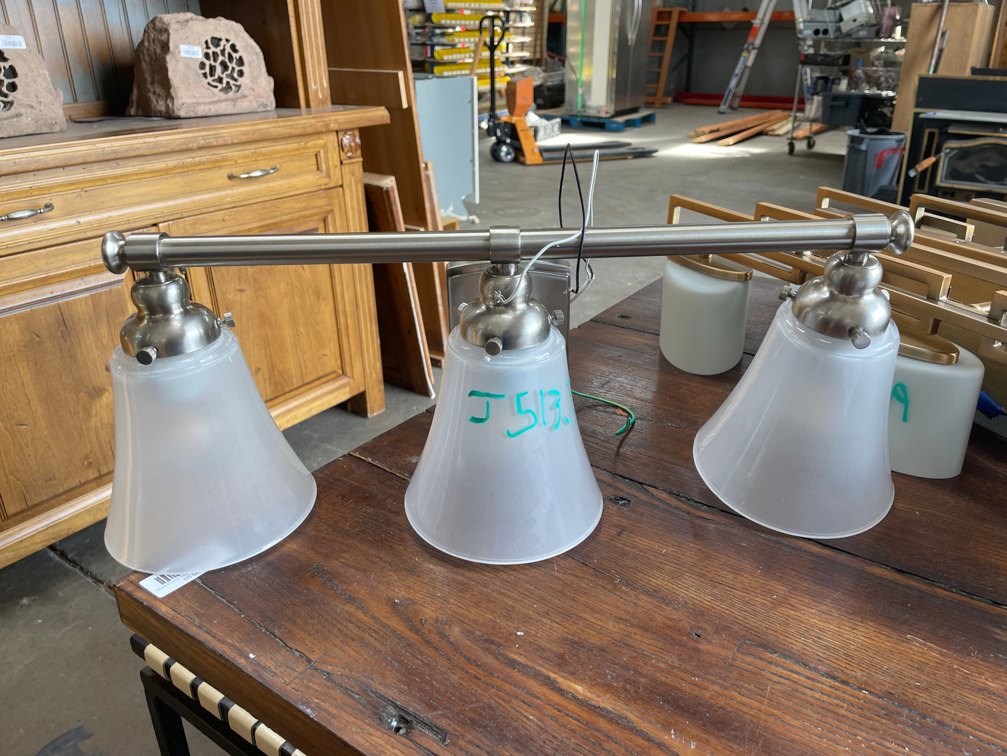 Brushed Nickel 3-Light Vanity Light [#J513.11]