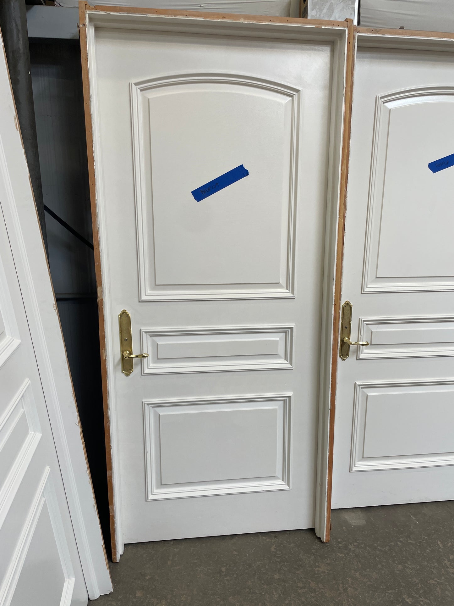 36x84 RHS Interior Solid 3 Panel Prehung Door, White [#J519.02]