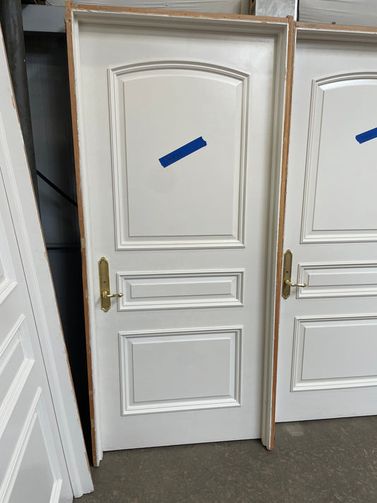 36x84 RHS Interior Solid 3 Panel Prehung Door, White [#J519.02]