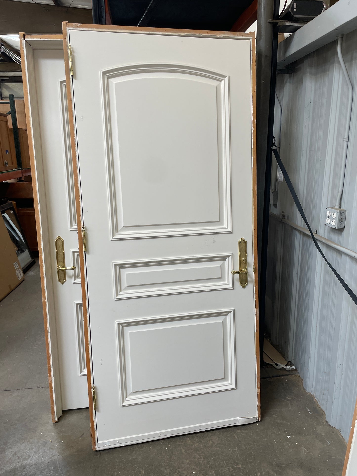 36x84 RHS Interior Solid 3 Panel Prehung Door, White [#J519.02]