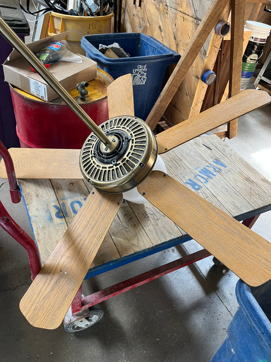 Casablanca Intelli-Touch Ceiling Fan – Vintage Brass Finish [823.12]