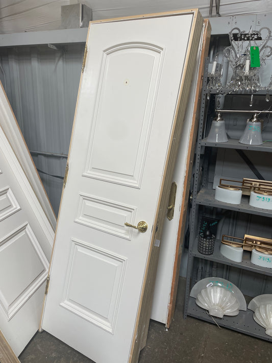28x84 RHS Interior Solid 3 Panel Prehung Door, White [#J519.09]