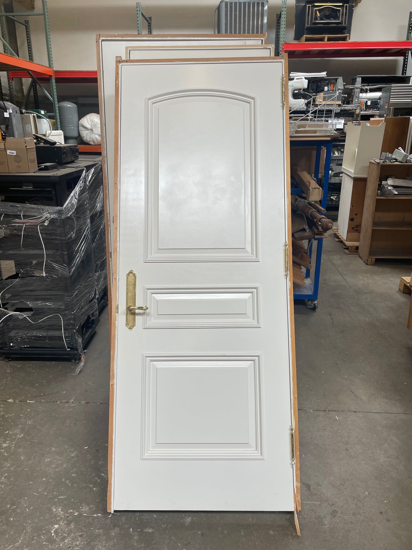 32x84 LHS Interior Solid 3 Panel Prehung Door, White [#J519.13]