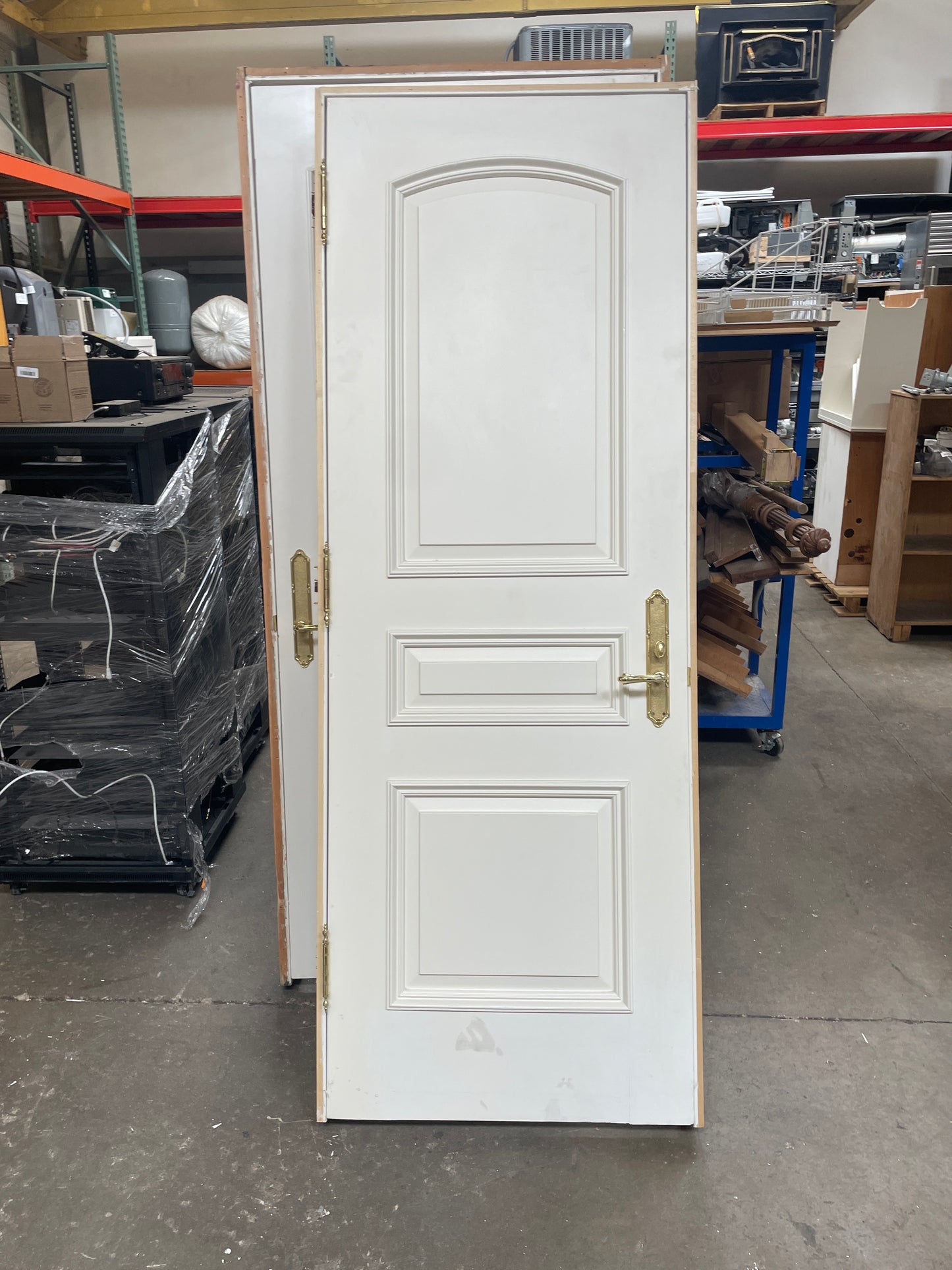 30x84 RHS Interior Solid 3 Panel Prehung Door, White [#J519.14]