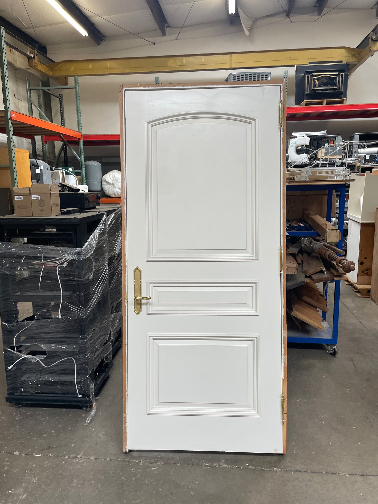 36x83 LHS Interior Solid 3 Panel Prehung Door, White [#J519.15]