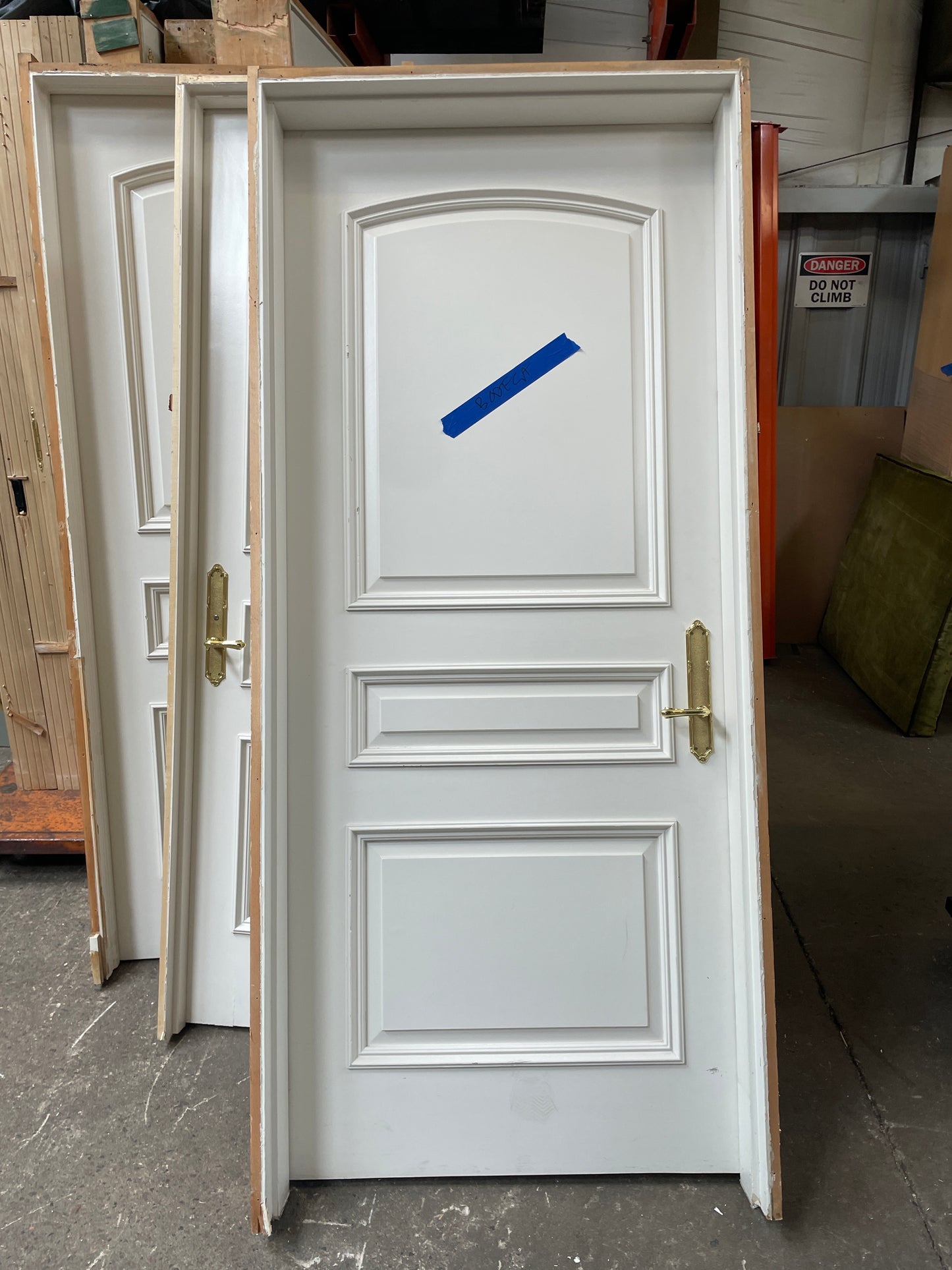 36x83 LHS Interior Solid 3 Panel Prehung Door, White [#J519.15]