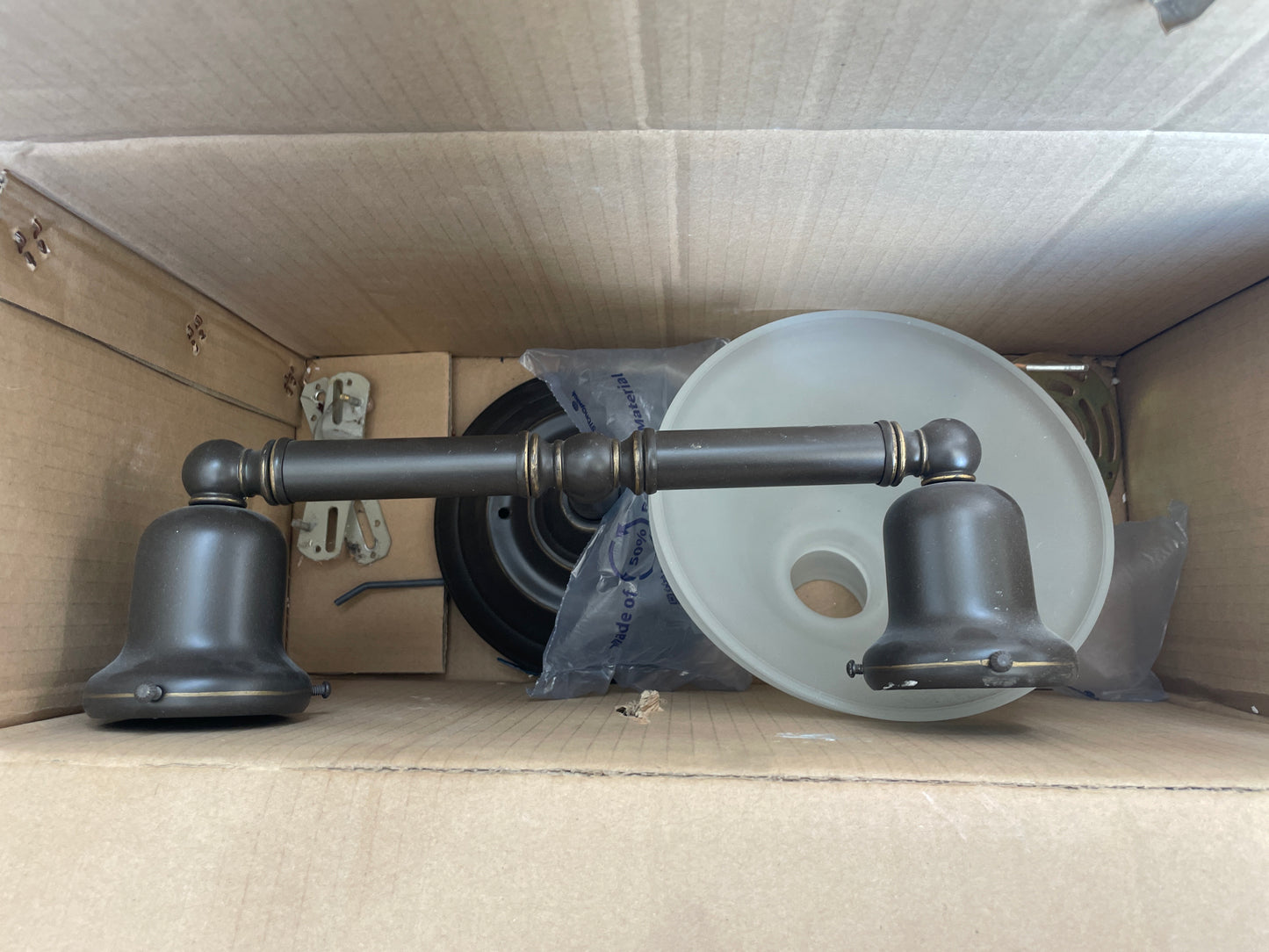 Oil Rubbed Bronze Two-Light Vanity Fixture [#J520.10]