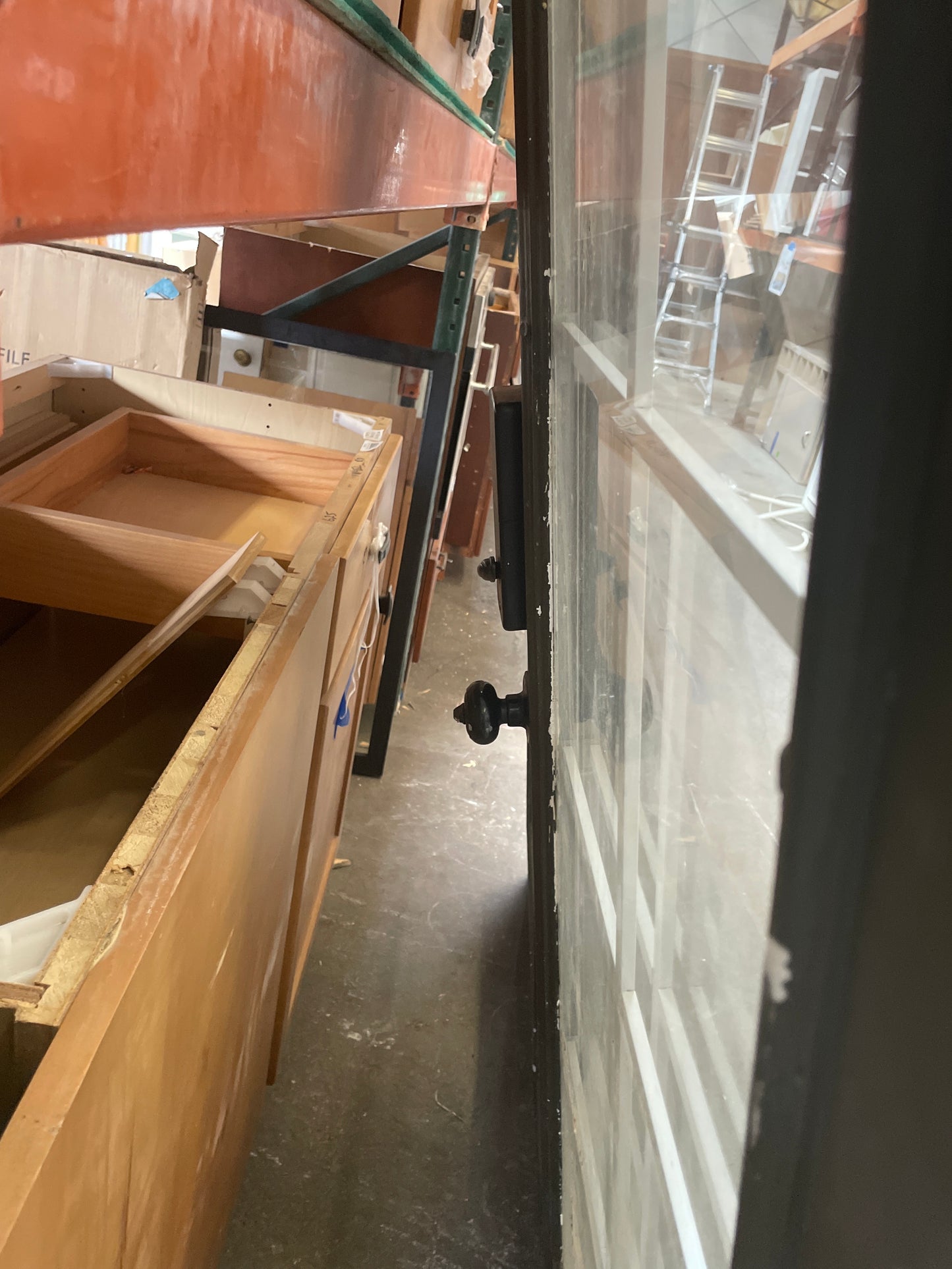 58x77 Exterior Solid French Slab Door Pair, Black [#J526.07]