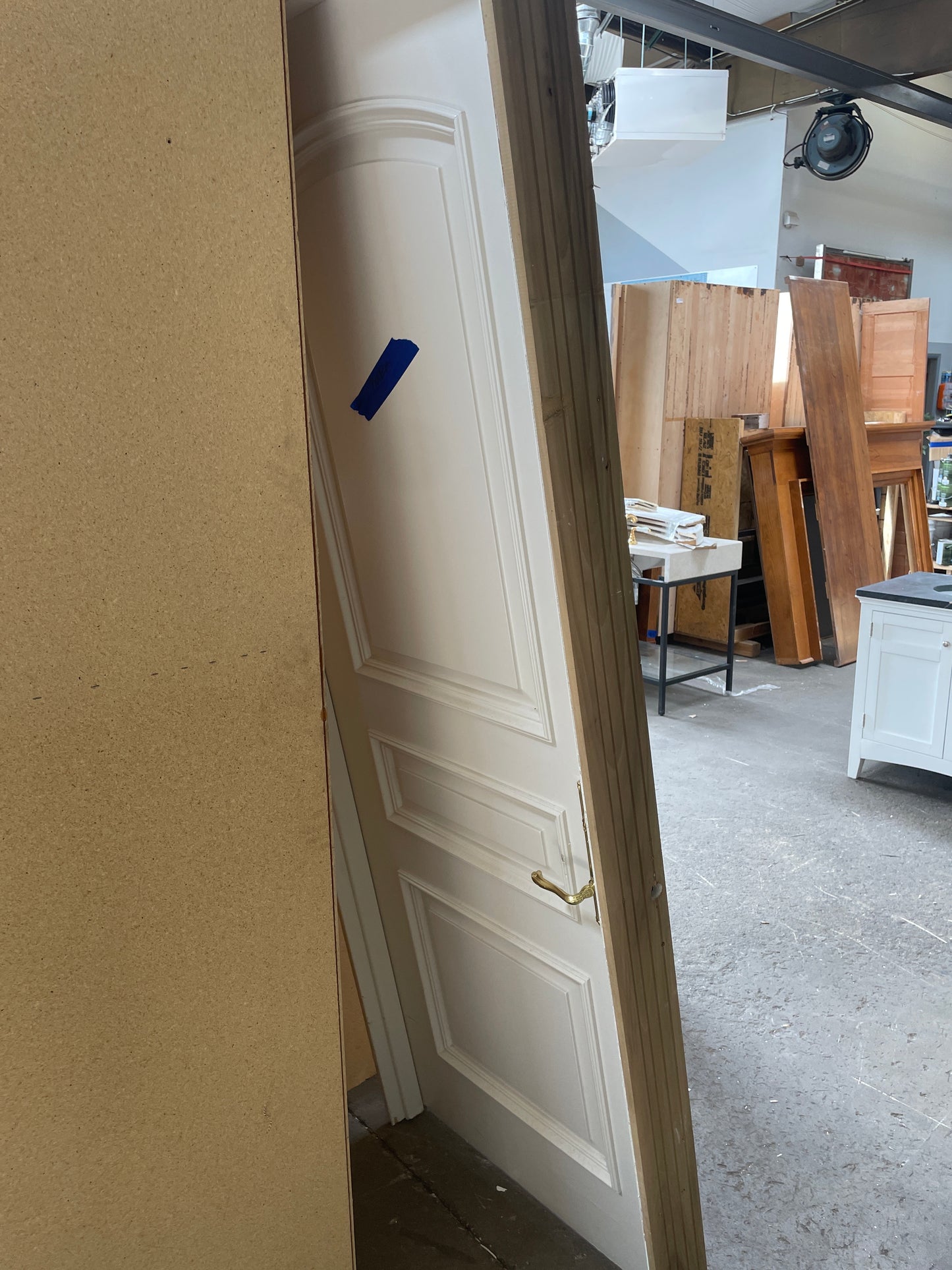30x84 LHS Interior Solid Mirror Prehung Door, White [#J526.09]
