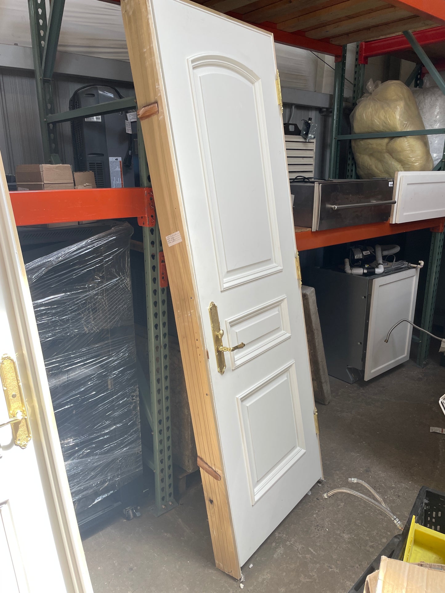 28x83 LHS Interior Solid 3 Panel Prehung Door, White [#J526.12]