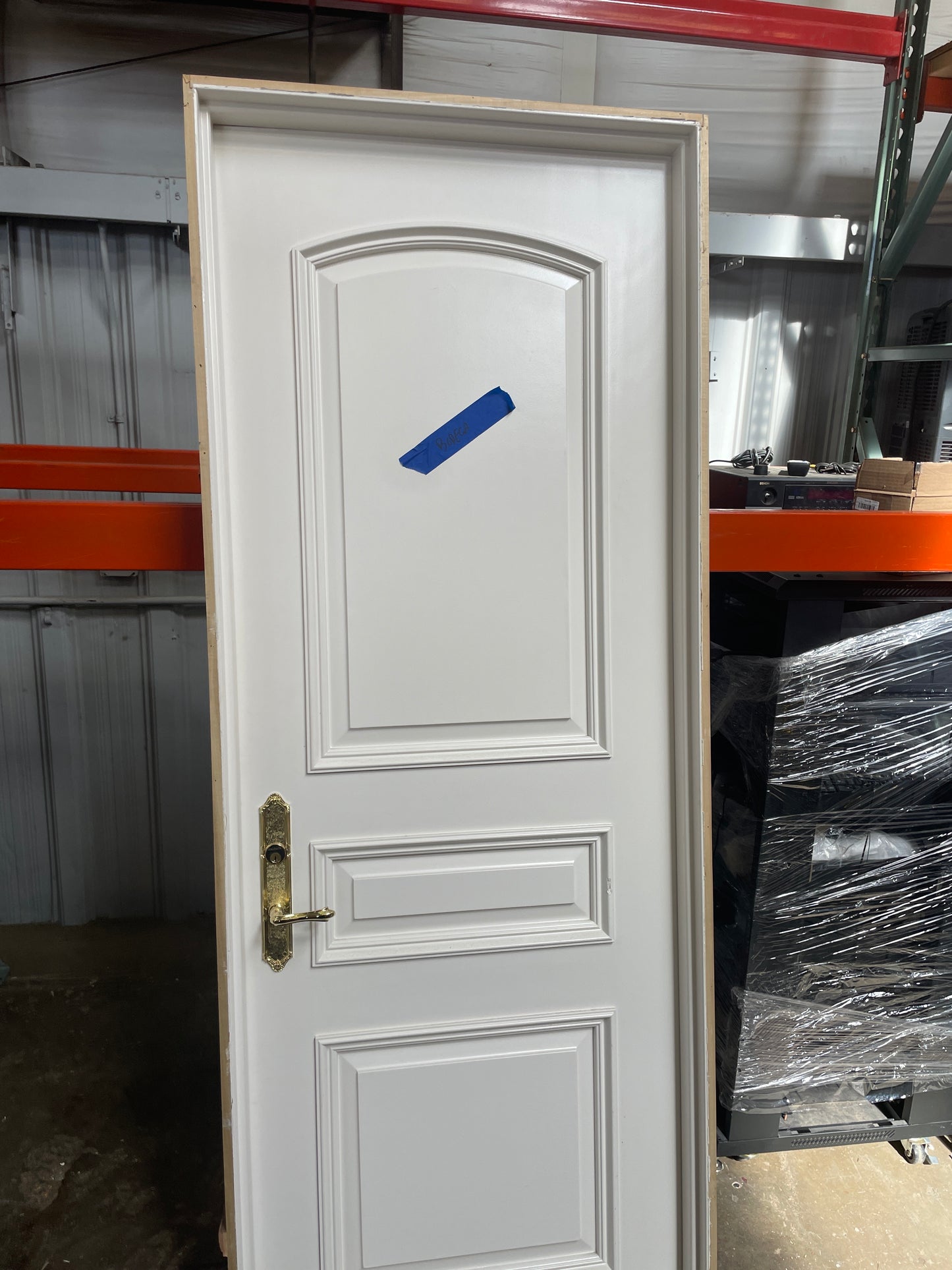30x81 RHS Interior Solid 3 Panel Prehung Door, White [#J526.13]