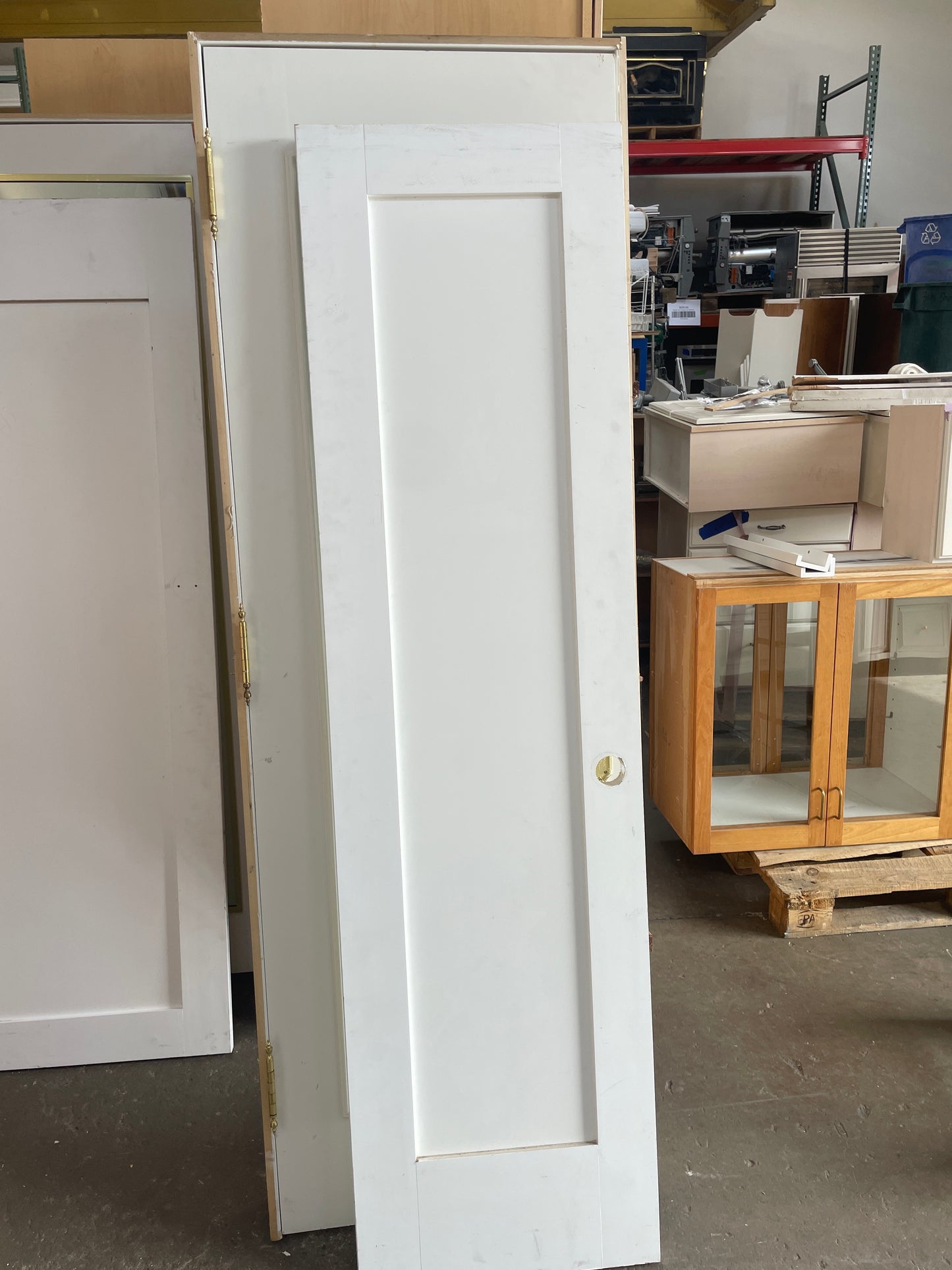 22x80 LHS Interior Hollow 1 Panel Slab Door, White [#J526.14]