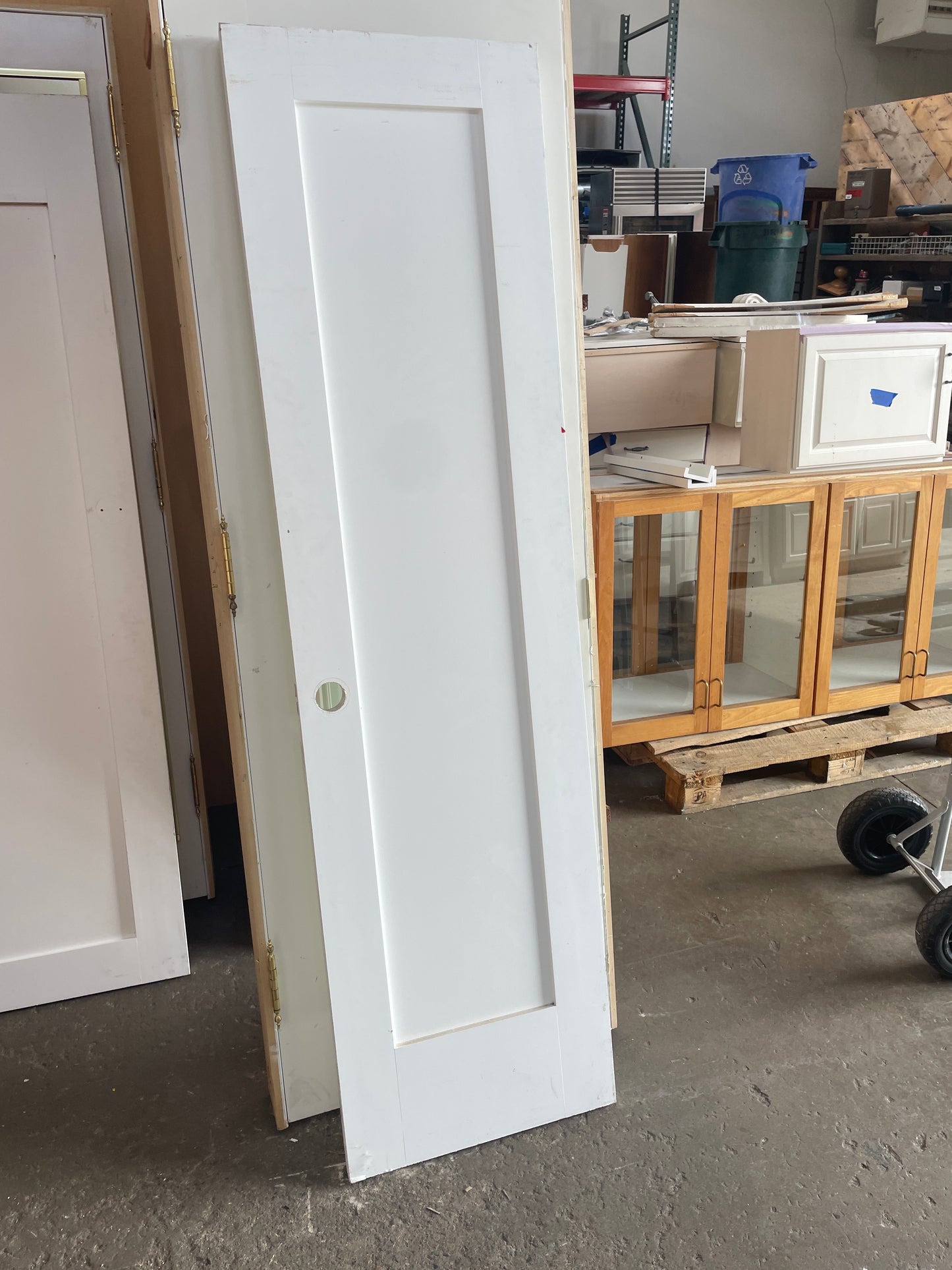 22x80 LHS Interior Hollow 1 Panel Slab Door, White [#J526.14]