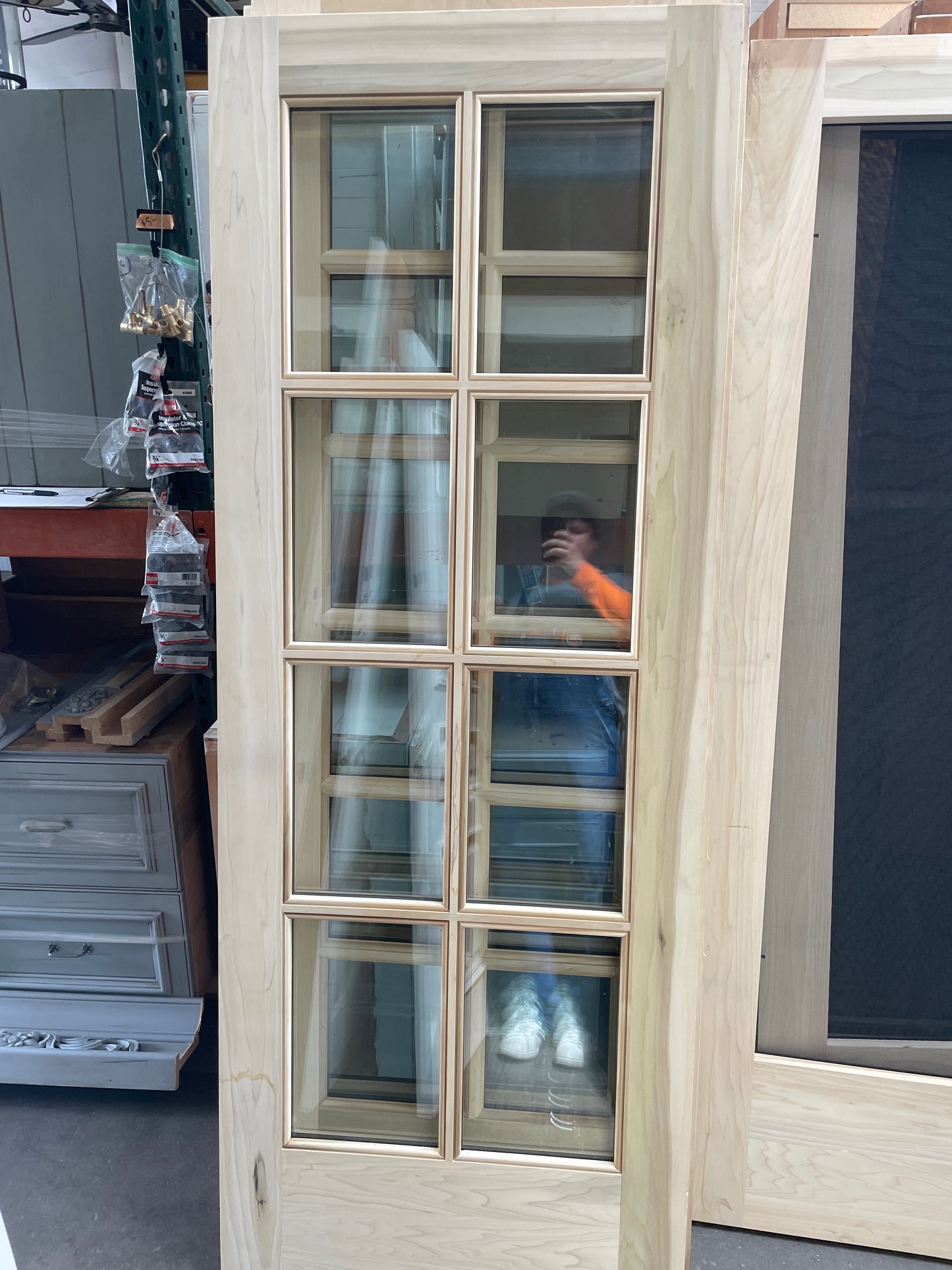 32x84 Exterior Solid 8 Light Slab Door, Unfinished [#J527.04]