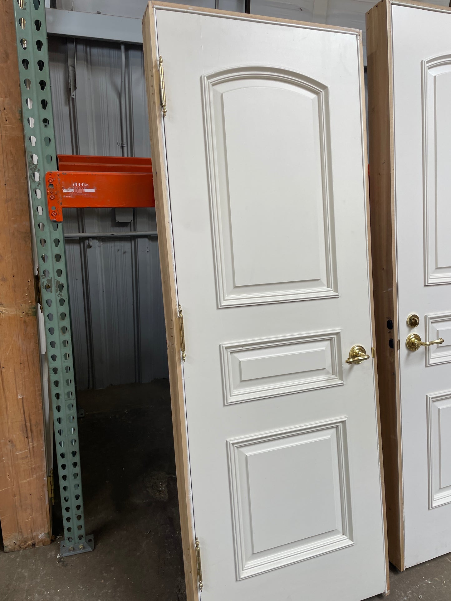 28x80 RHS Interior Solid 3 Panel Prehung Door, White [#J527.07]
