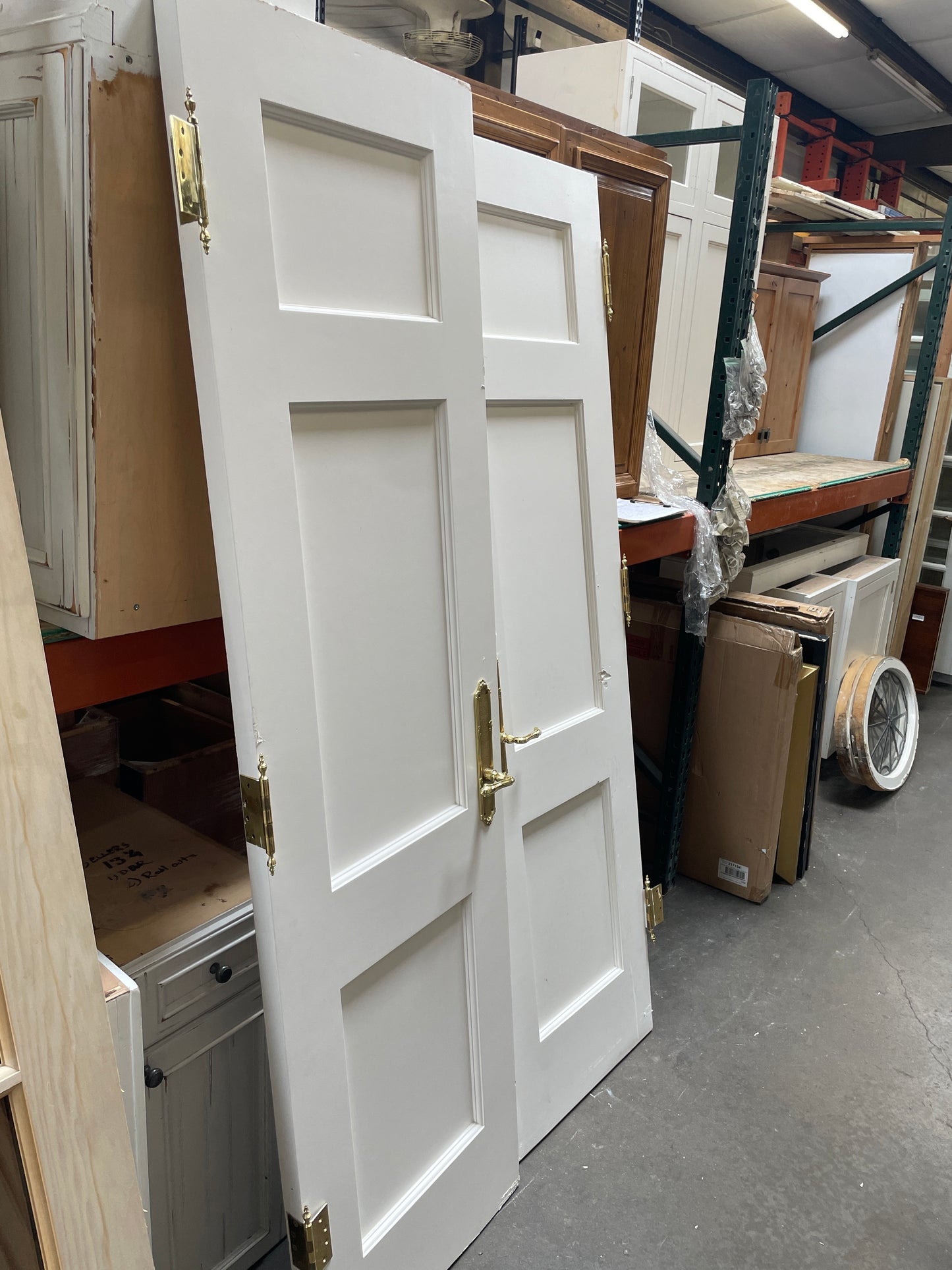 48x84 Interior Solid French Slab Door Pair, White [#J527.10]