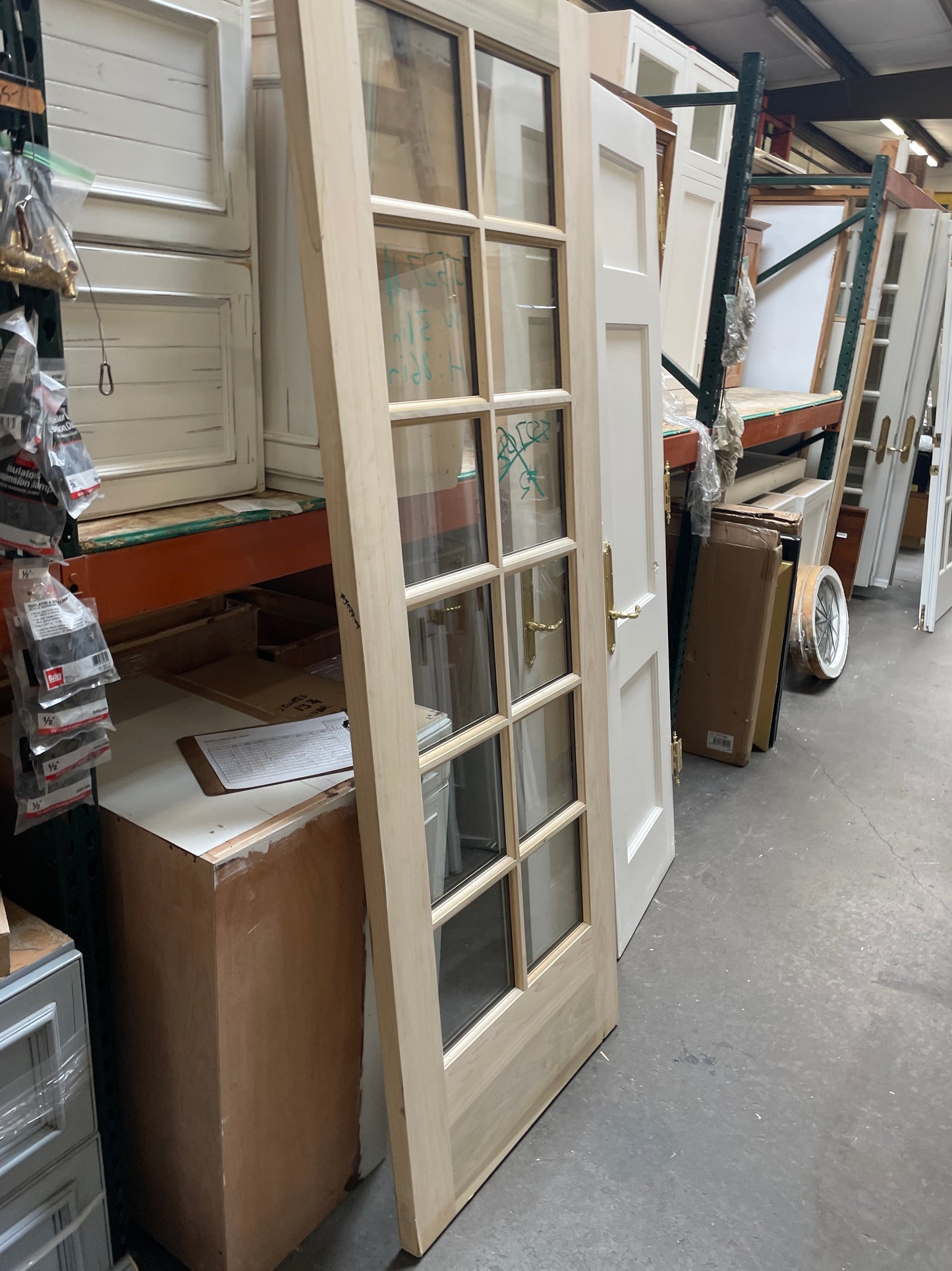 31x86 Exterior Solid 12 Light Slab Door, Unfinished [#J527.11]