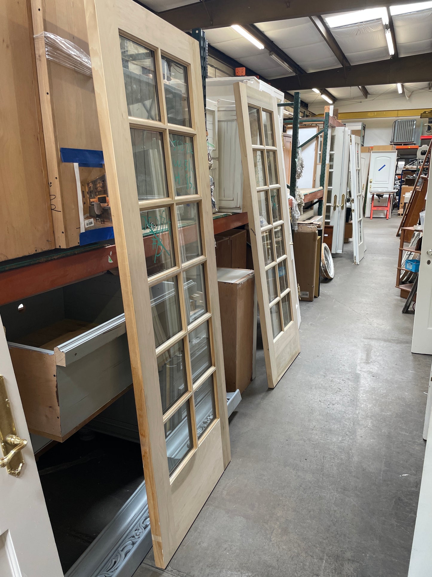 31x85 Exterior Solid 12 Light Slab Door, Unfinished [#J527.12]