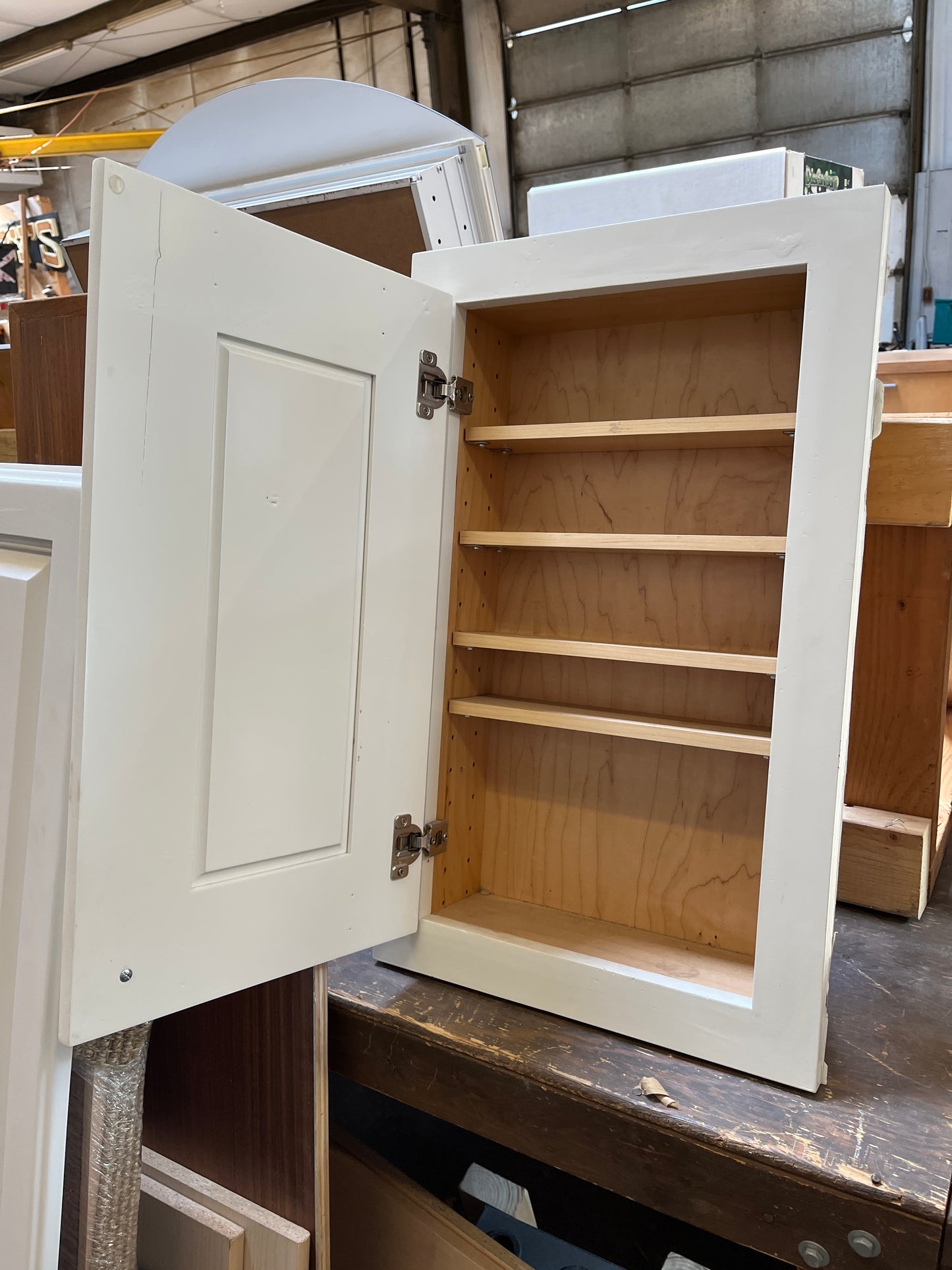 White Wooden Medicine Cabinet [902.05]