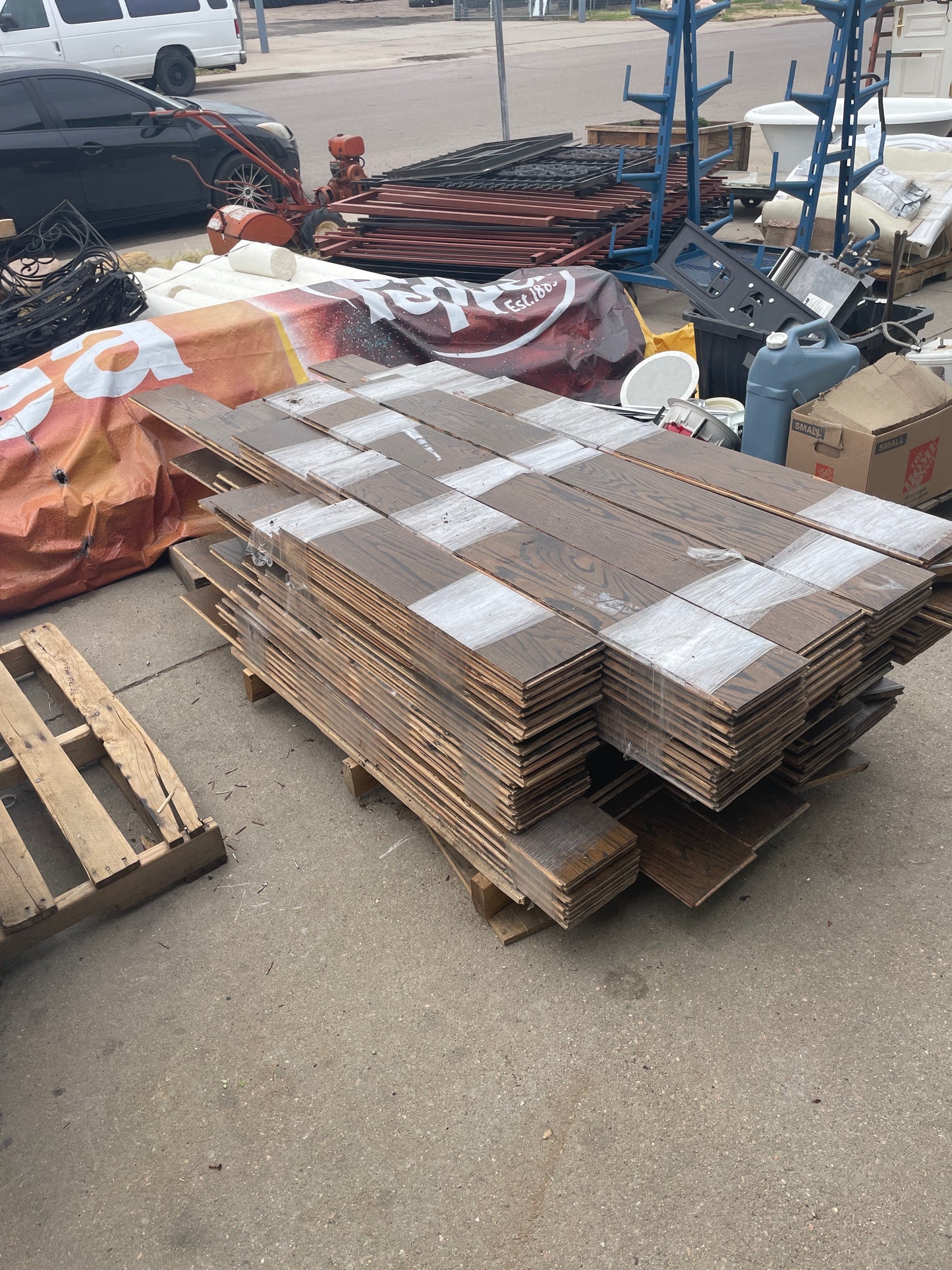 Oak Reclaimed Flooring, 7in, 625 sqft [#J603.05]