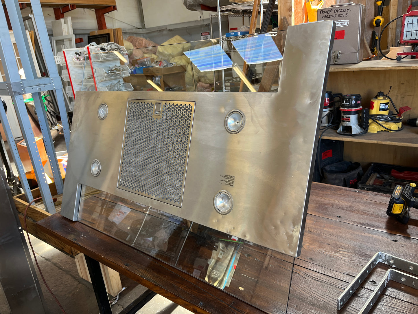 Elica Zephyr Island Range Hood – Stainless Steel & Glass [910.30]