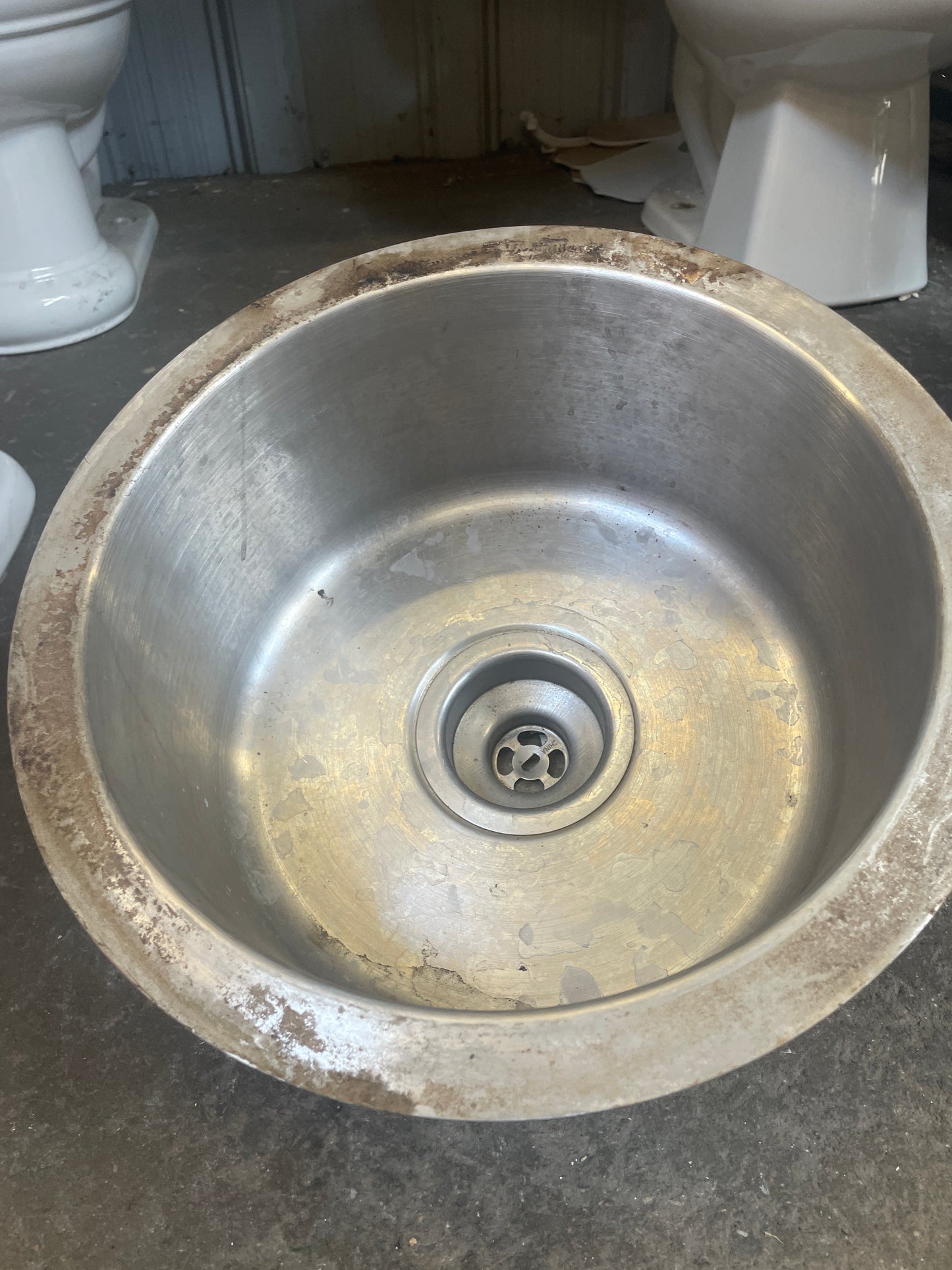 15in Round Drop-In Sink, Single Basin Stainless [#J615.15]